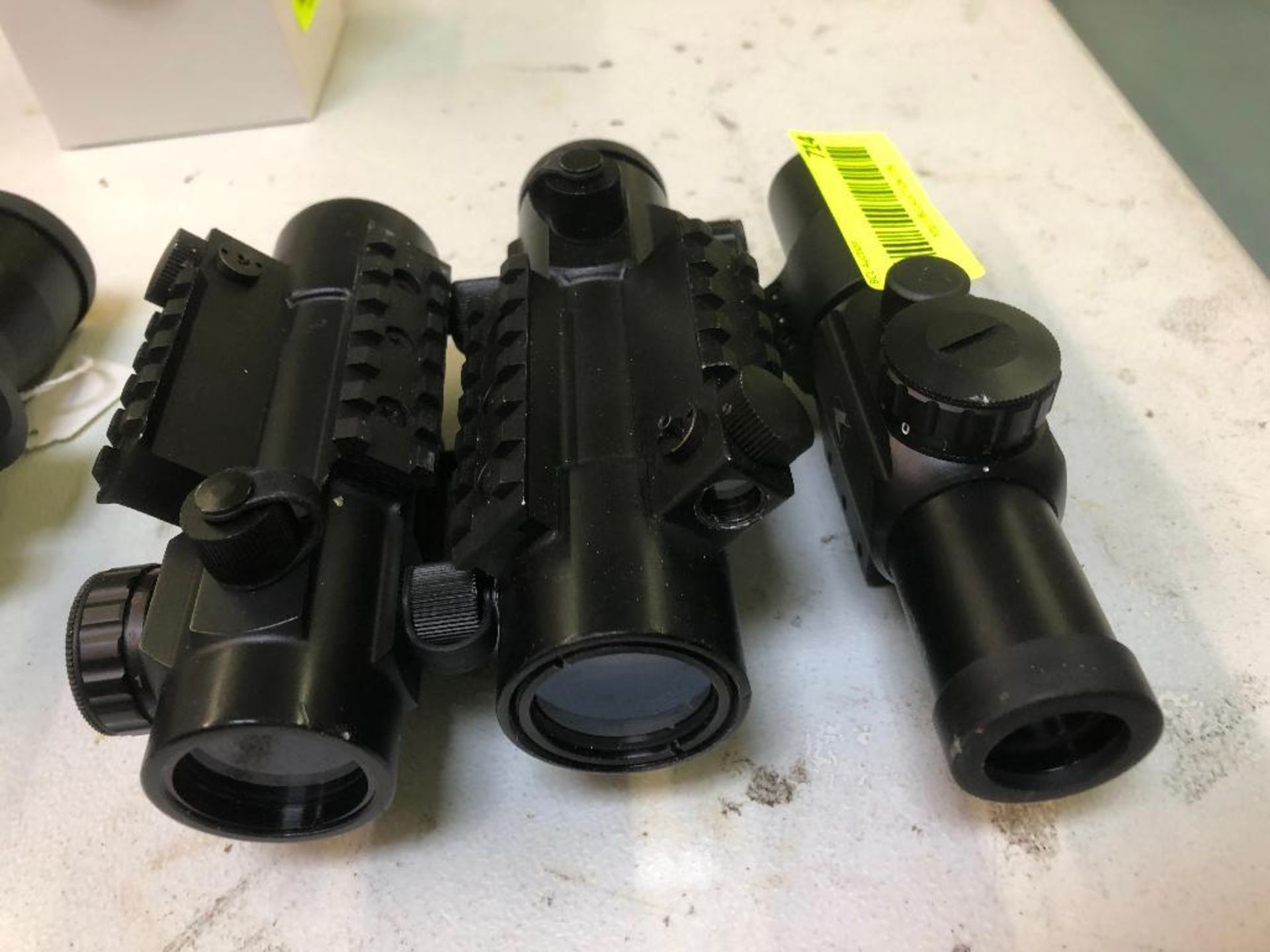 DESCRIPTION: (3) ASSORTED GUN SCOPES LOCATION: BACK BAY THIS LOT IS: SOLD BY THE PIECE QTY: 3 - Image 2 of 2