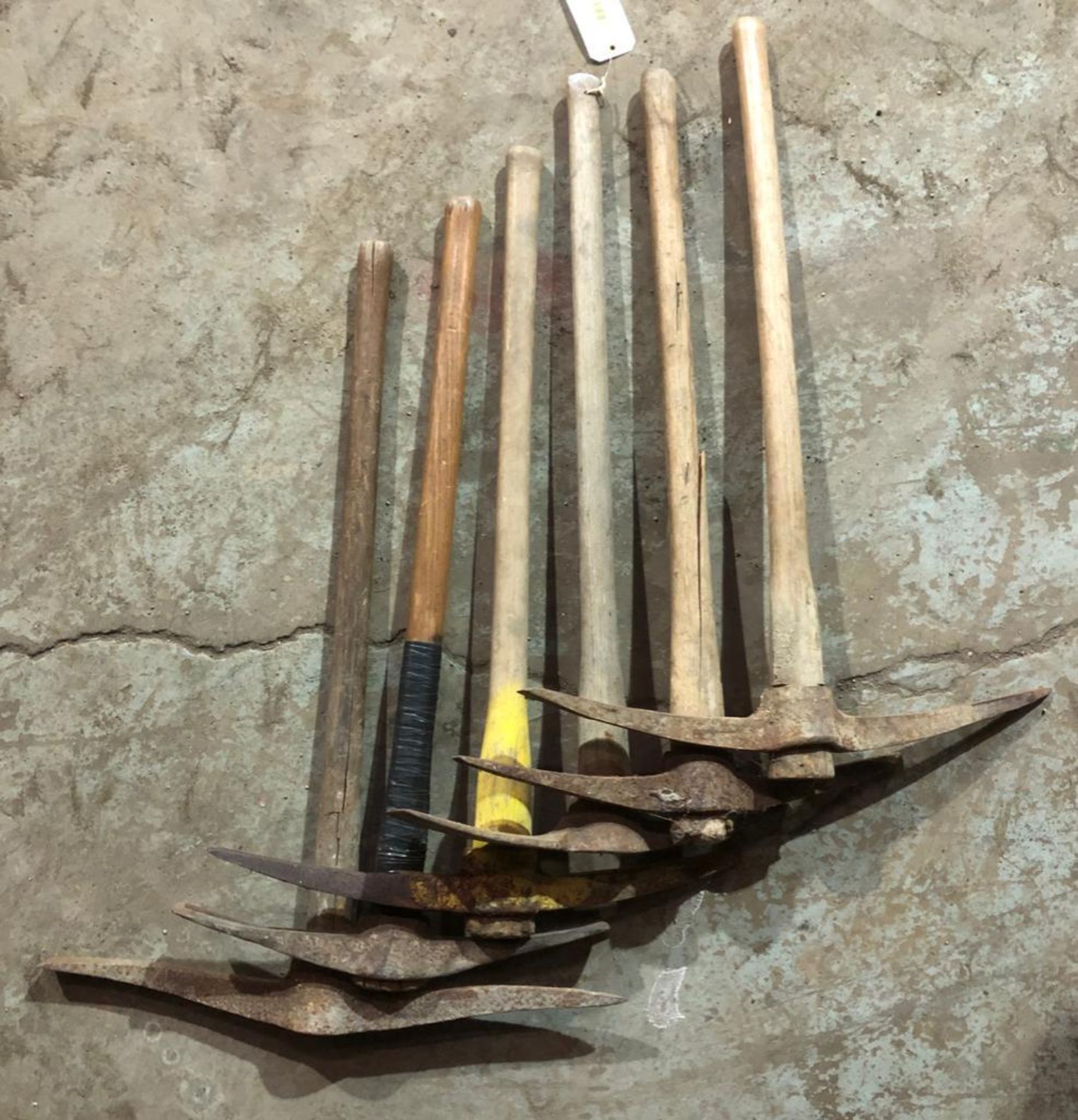 DESCRIPTION: (6) WOOD HANDLE PICK MATTOCK LOCATION: WAREHOUSE THIS LOT IS: SOLD BY THE PIECE QTY: 6