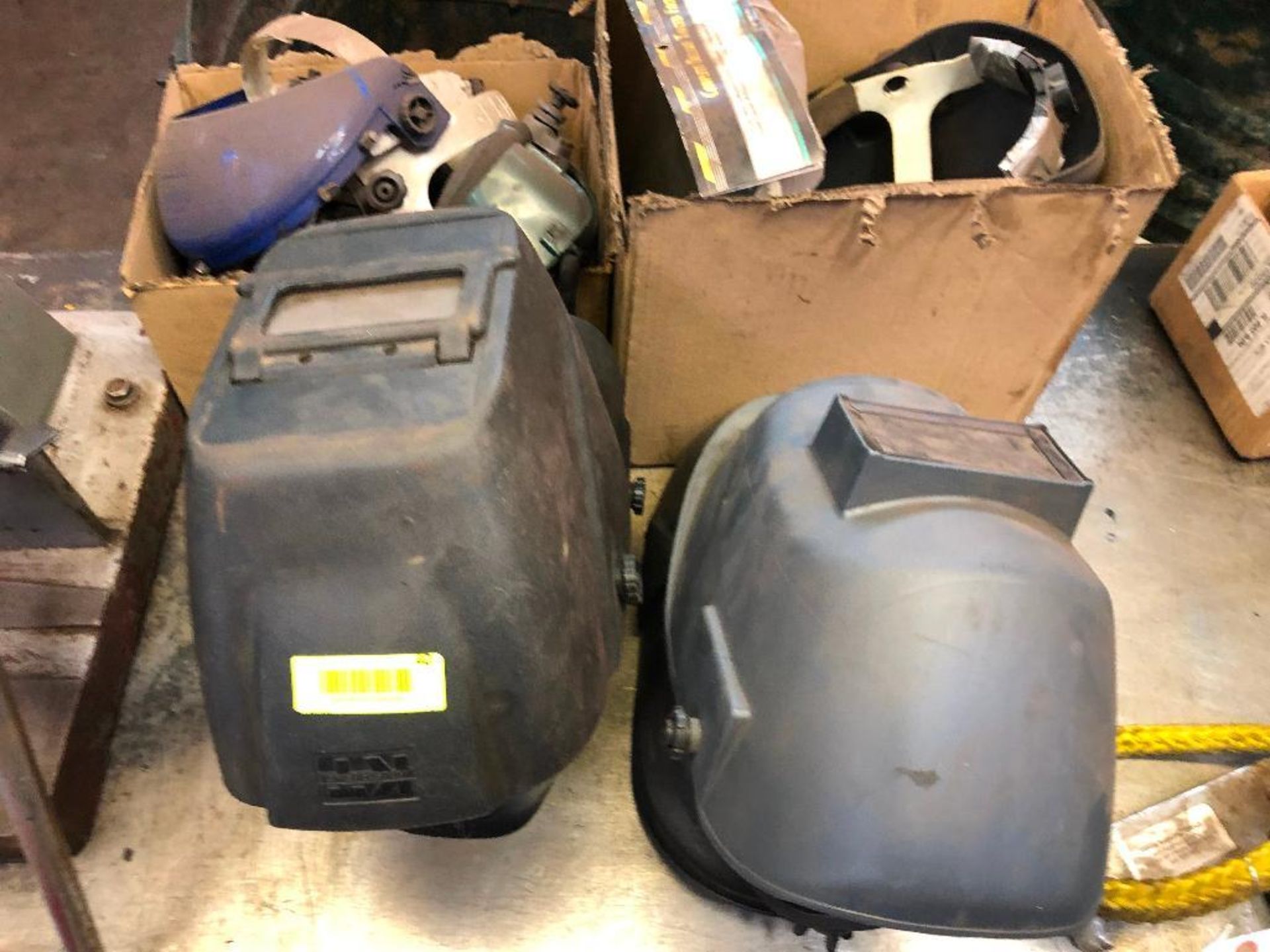 DESCRIPTION: (4) ASSORTED WELDING VISORS. LOCATION: WAREHOUSE THIS LOT IS: SOLD BY THE PIECE QTY: 4