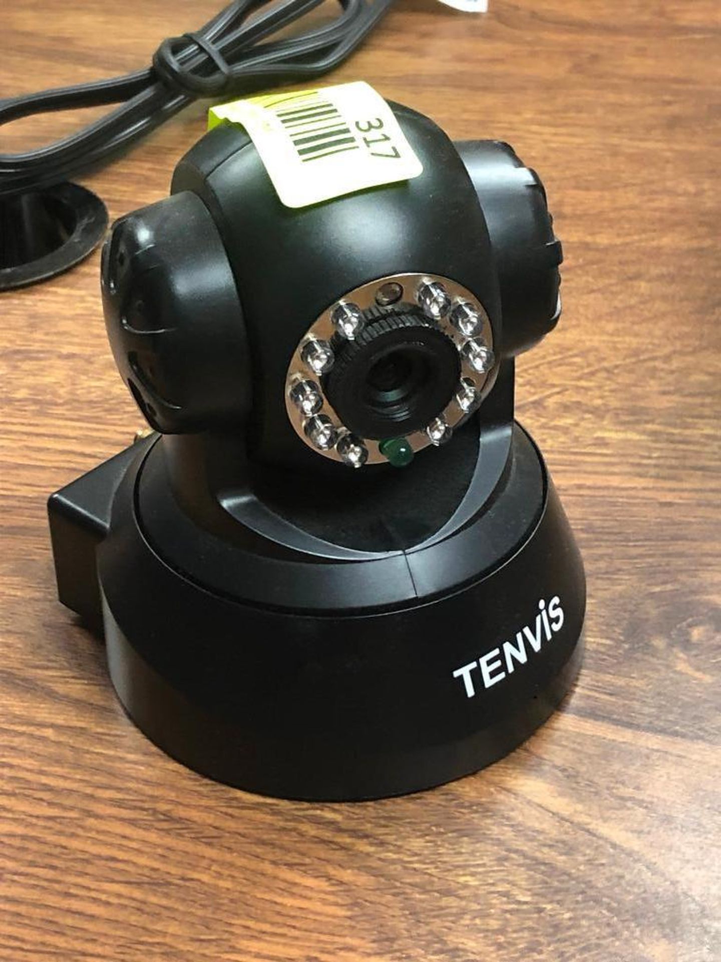 DESCRIPTION: TENVIS SECURITY CAMERA ADDITIONAL INFORMATION: CAMERA ONLY. CORDS NOT INCLUDED. LOCATIO