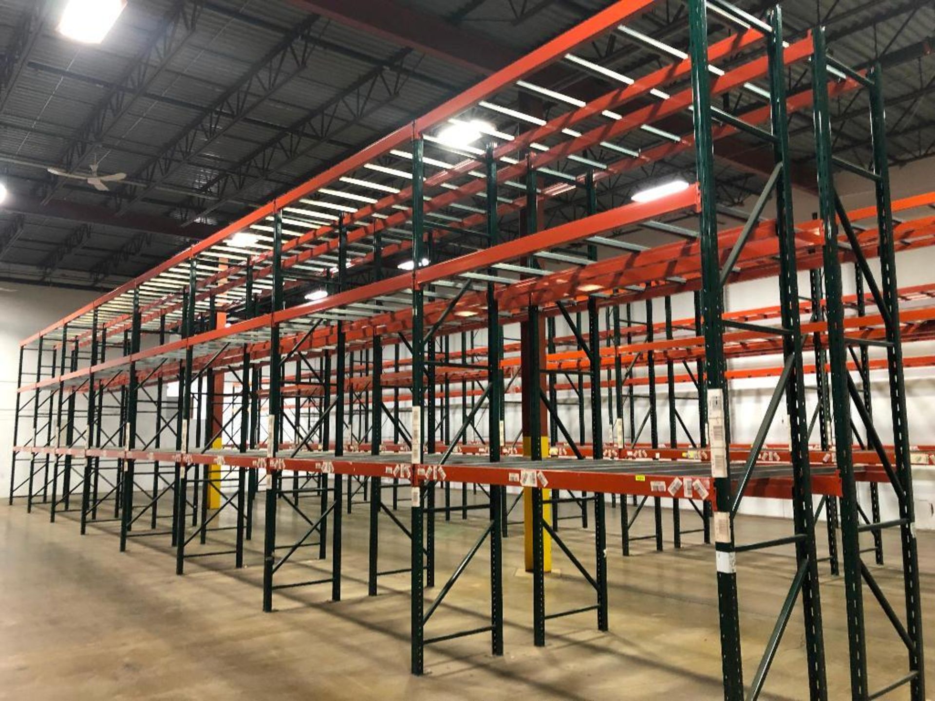 DESCRIPTION: (16) SECTIONS OF 9' X 3' X 15' PALLET RACKING ADDITIONAL INFORMATION: W/ (18) UPRIGHTS,