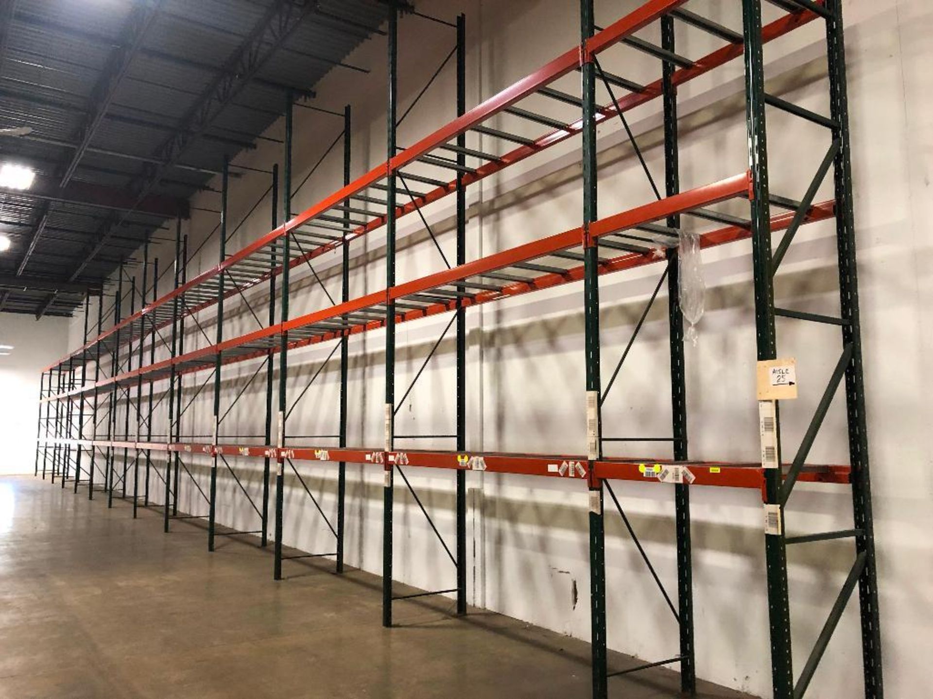 DESCRIPTION: (7) SECTIONS OF 9' X 3' X 18' PALLET RACKING, (1) SECTION OF 3' X 3' X 18' PALLET RACKI
