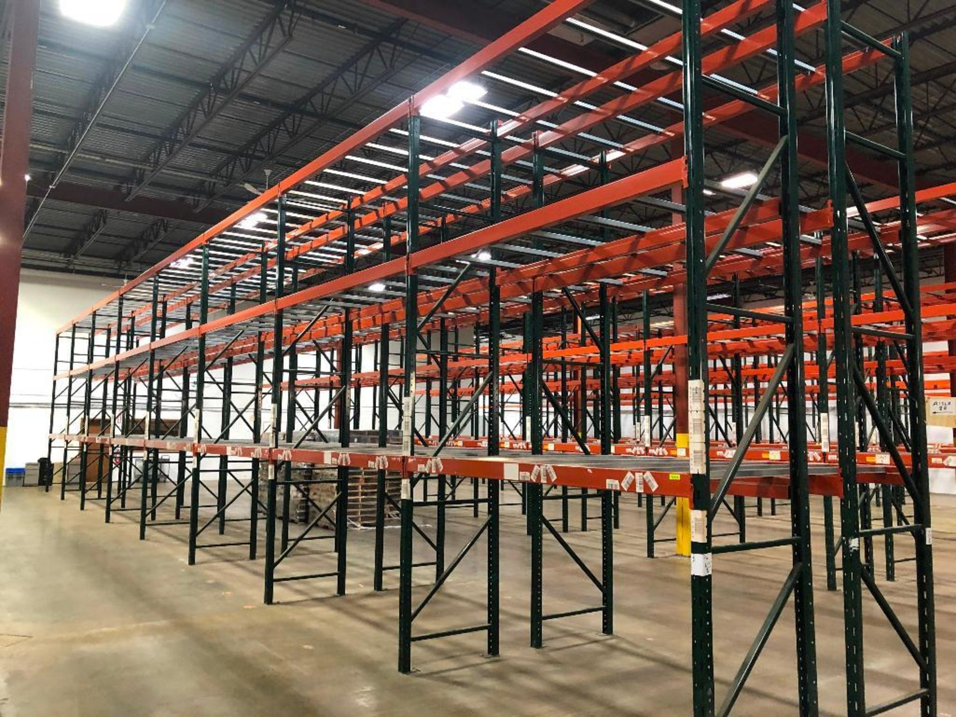 DESCRIPTION: (16) SECTIONS OF 9' X 3' X 15' PALLET RACKING ADDITIONAL INFORMATION: W/ (18) UPRIGHTS,