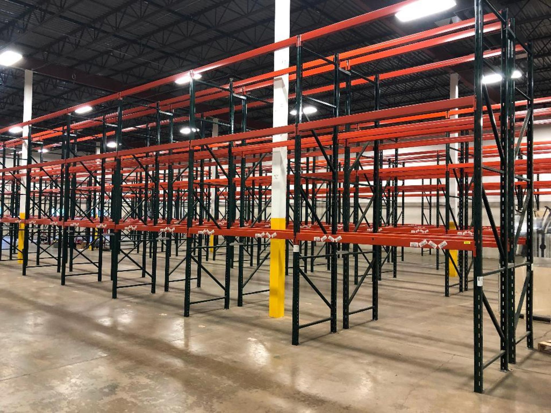 DESCRIPTION: (10) SECTIONS OF 9' X 3' X 15' PALLET RACKING ADDITIONAL INFORMATION: W/ (11) UPRIGHTS,