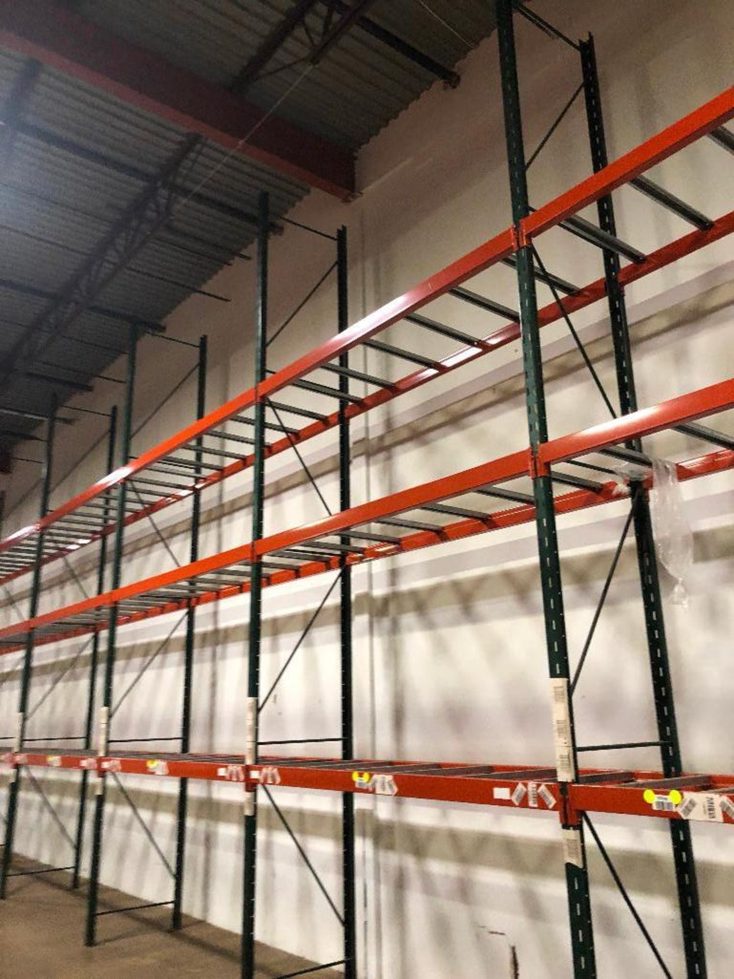 DESCRIPTION: (7) SECTIONS OF 9' X 3' X 18' PALLET RACKING, (1) SECTION OF 3' X 3' X 18' PALLET RACKI - Bild 2 aus 7