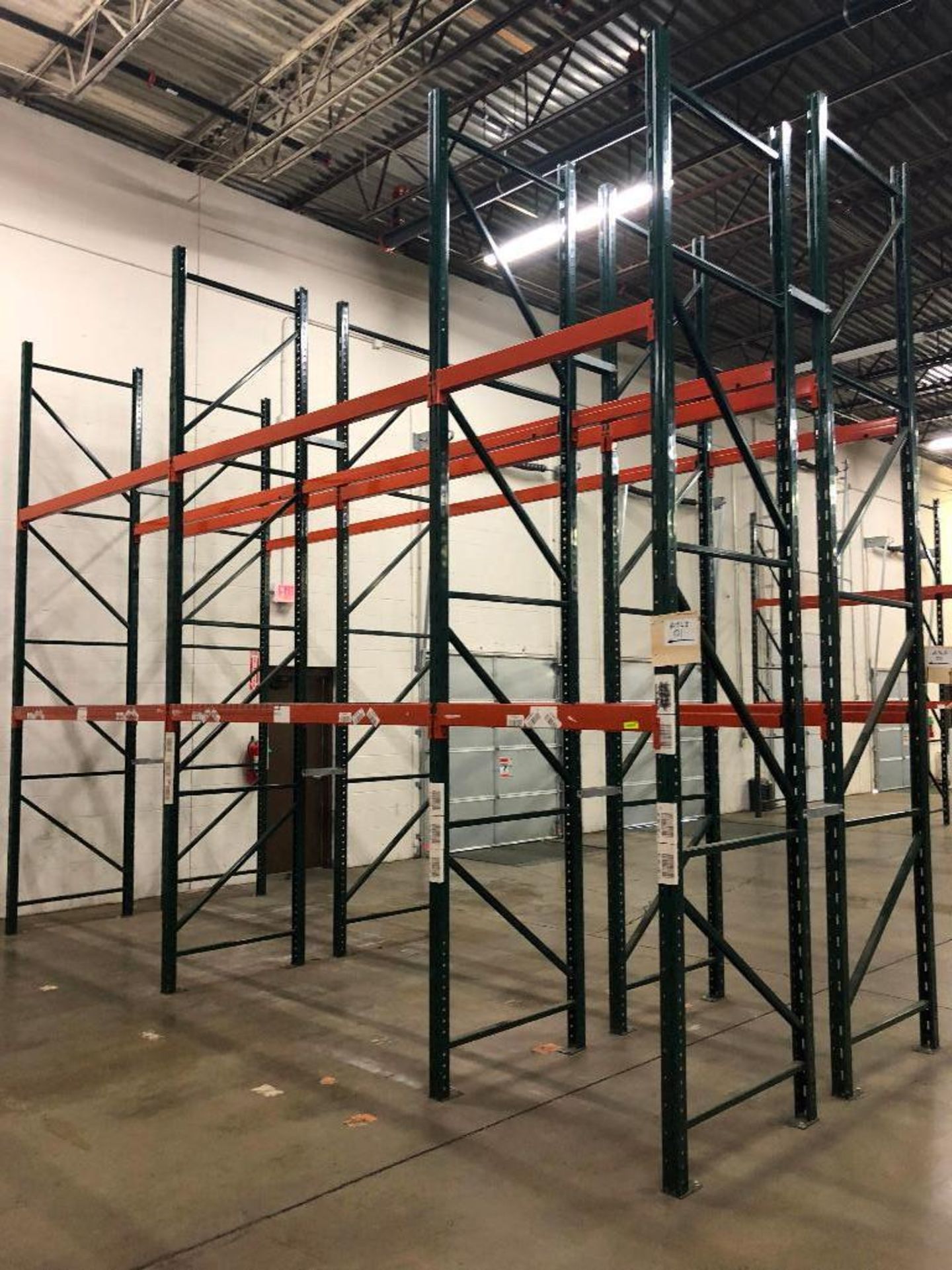 DESCRIPTION: (4) SECTIONS OF 9' X 3' X 15' PALLET RACKING AND (2) 4' X 3' X 15' SECTION ADDITIONAL I