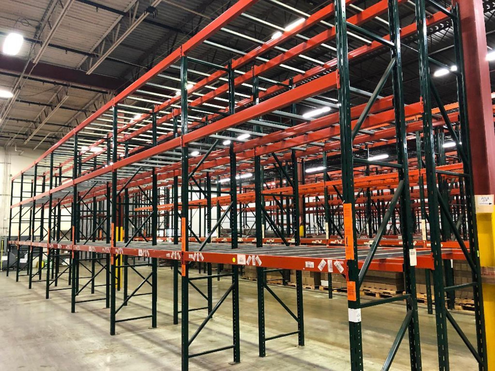 DESCRIPTION: (14) SECTIONS OF 9' X 3' X 15' PALLET RACKING ADDITIONAL INFORMATION: W/ (16) UPRIGHTS,