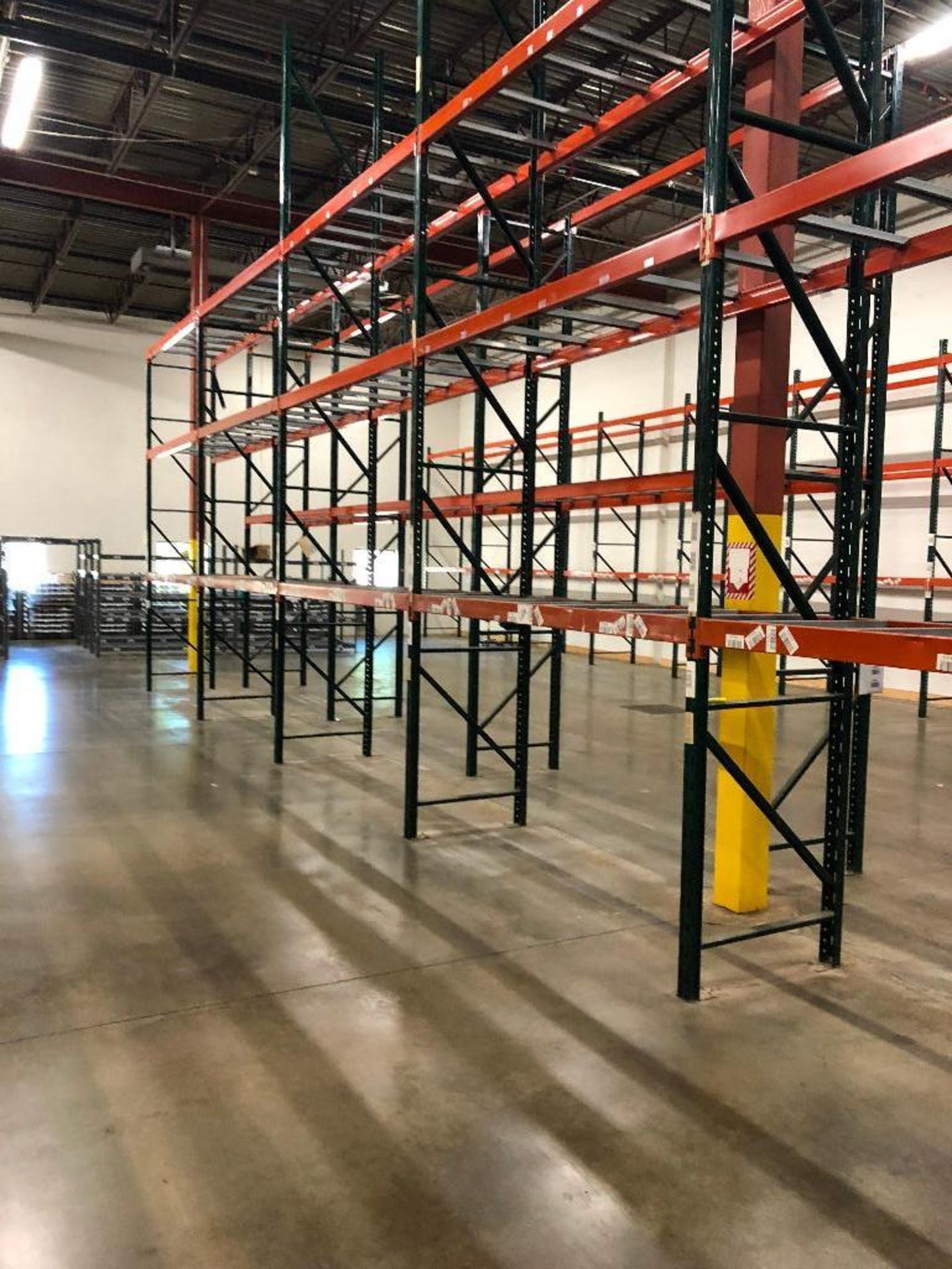 DESCRIPTION: (8) SECTIONS OF 9' X 3' X 15' PALLET RACKING ADDITIONAL INFORMATION: W/ (9) UPRIGHTS, ( - Image 5 of 7