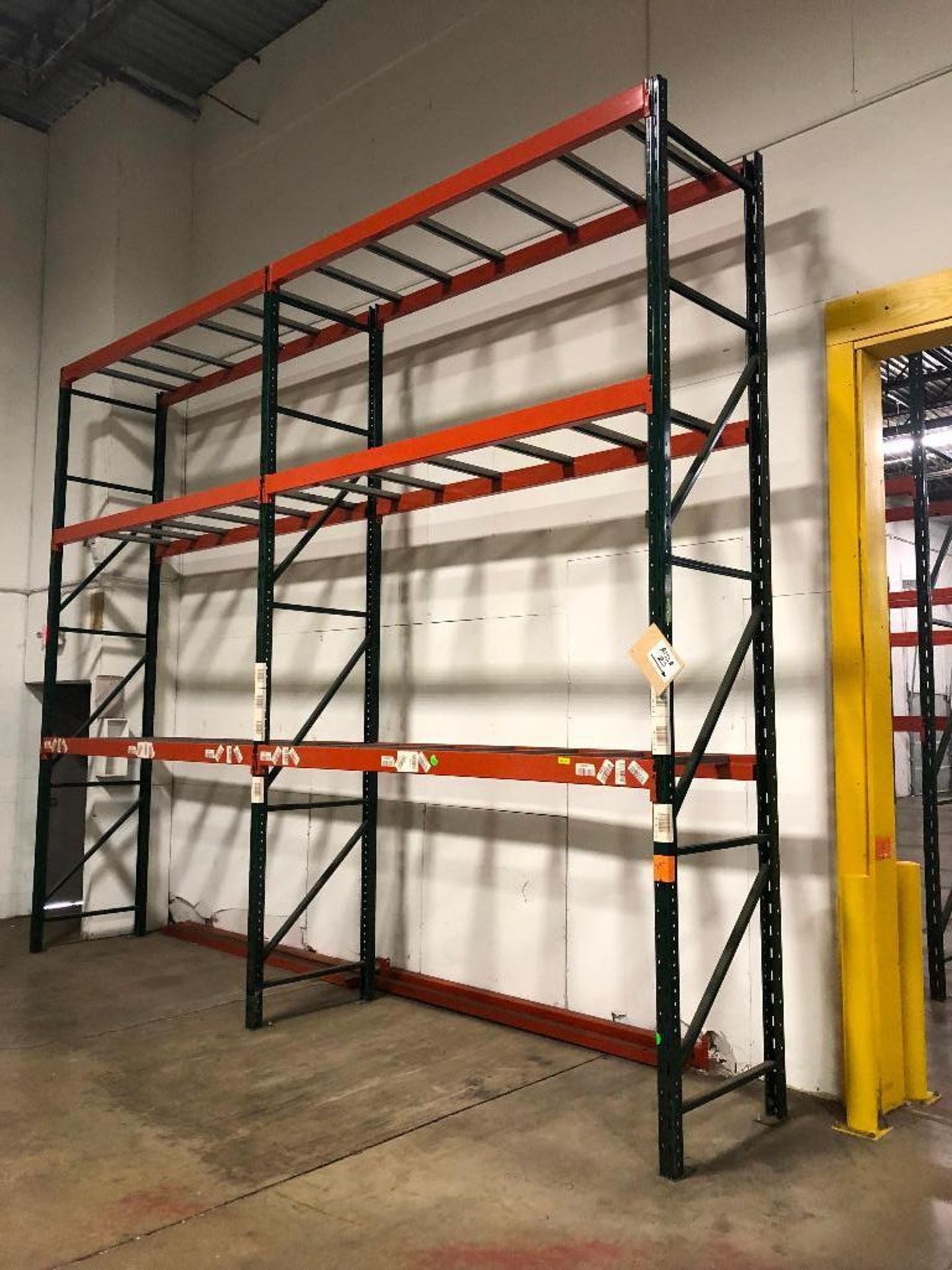 DESCRIPTION: (2) SECTIONS OF 9' X 3' X 15' PALLET RACKING ADDITIONAL INFORMATION: W/ (3) UPRIGHTS, (