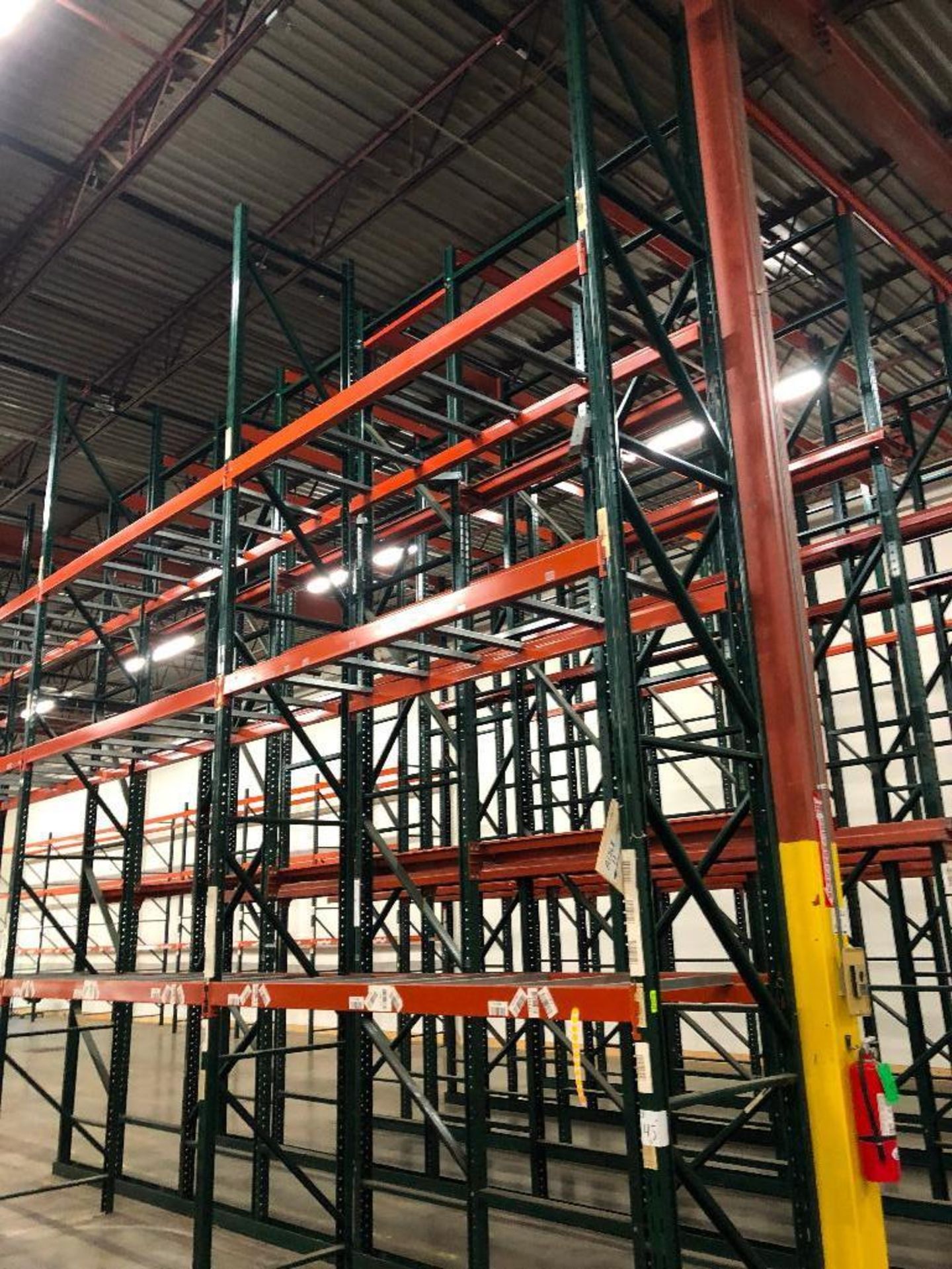 DESCRIPTION: (8) SECTIONS OF 9' X 3' X 15' PALLET RACKING ADDITIONAL INFORMATION: W/ (9) UPRIGHTS, ( - Image 2 of 7
