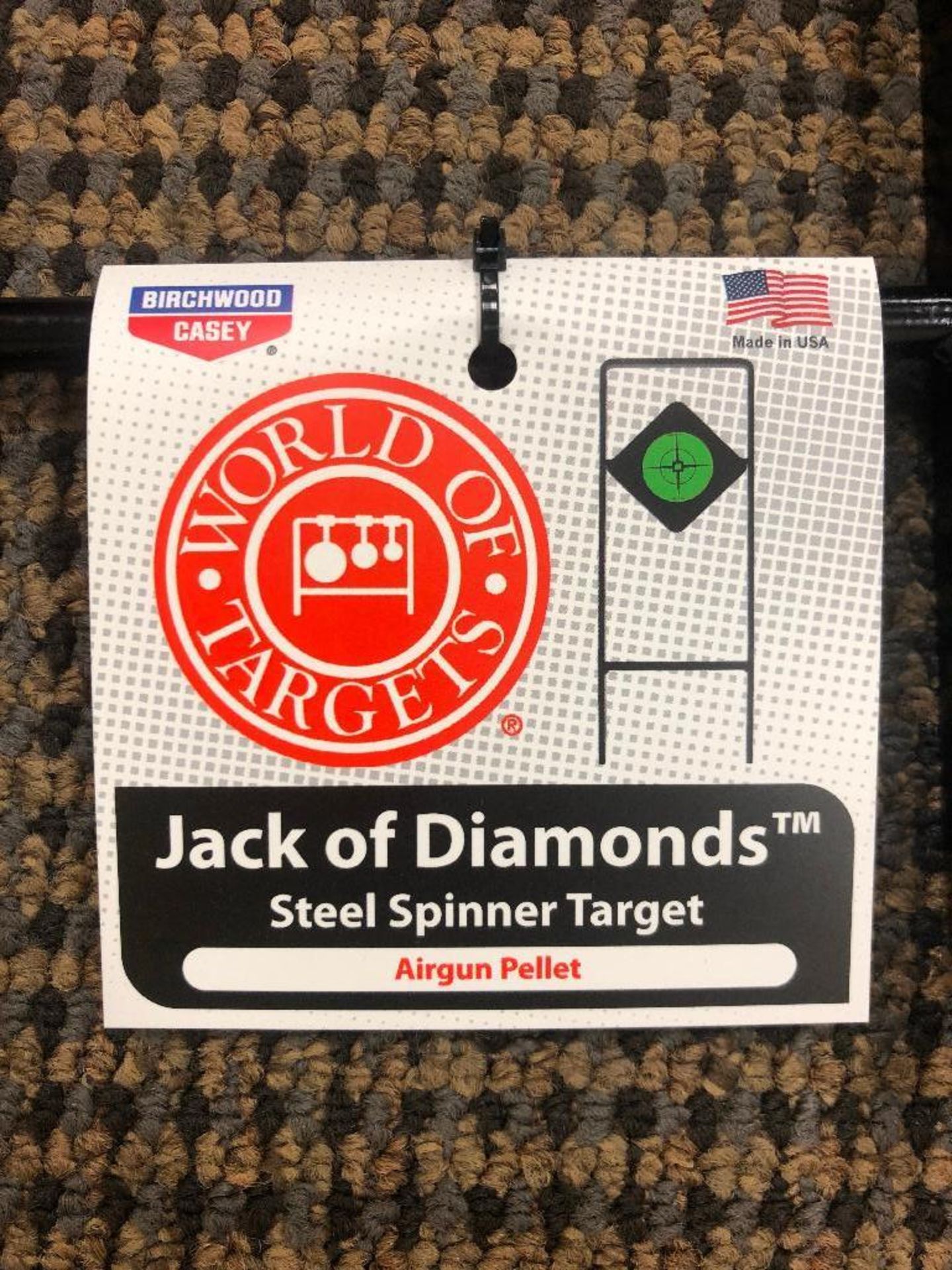 DESCRIPTION: (4) JACK OF DIAMONDS STEEL SPINNER TARGETS BRAND / MODEL: BIRCHWOOD CASEY LOCATION: ROO - Image 3 of 4