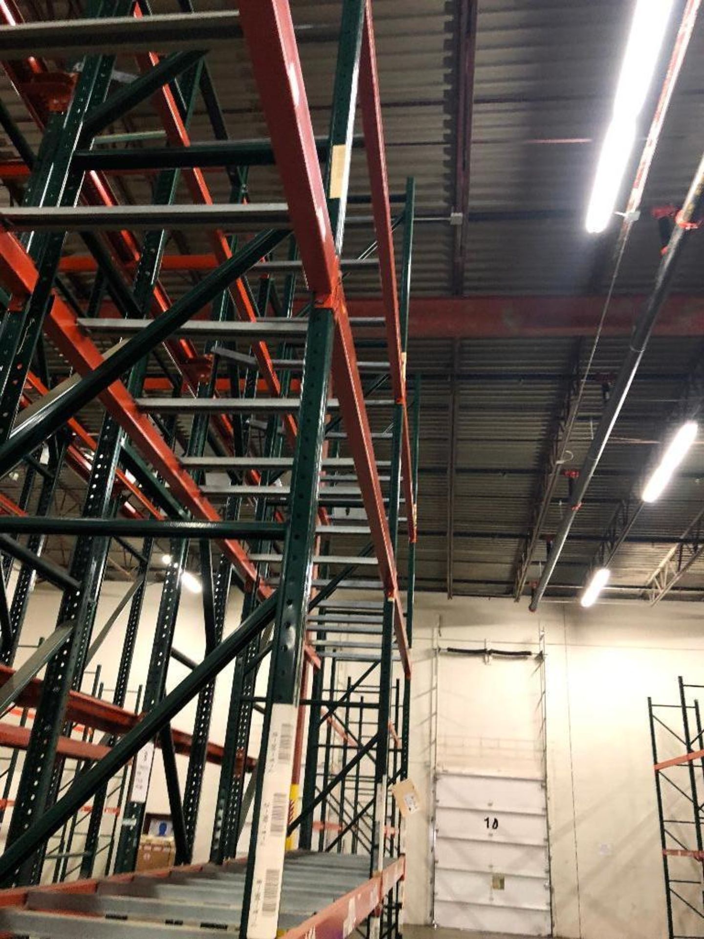 DESCRIPTION: (8) SECTIONS OF 9' X 3' X 15' PALLET RACKING ADDITIONAL INFORMATION: W/ (9) UPRIGHTS, ( - Image 7 of 7