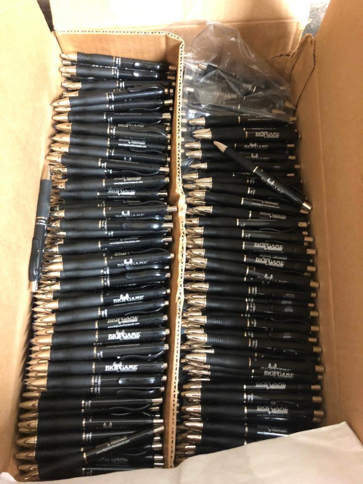 DESCRIPTION: LARGE BOX OF PENS LOCATION: LOCATION 2 SHIPPING AREA QTY: 1