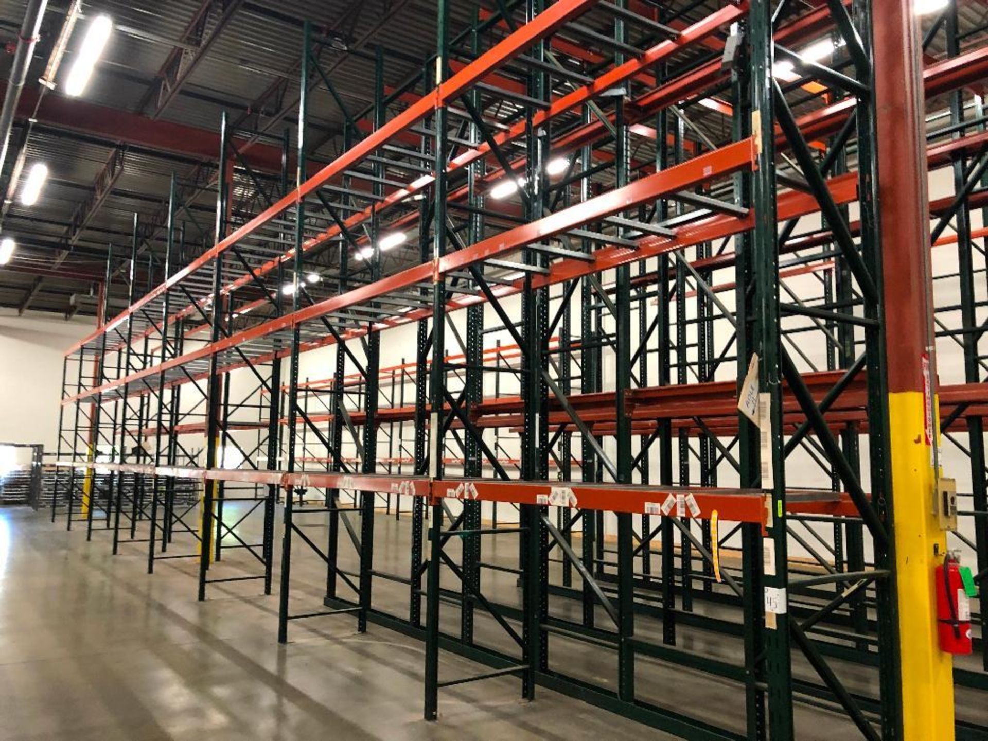 DESCRIPTION: (8) SECTIONS OF 9' X 3' X 15' PALLET RACKING ADDITIONAL INFORMATION: W/ (9) UPRIGHTS, (