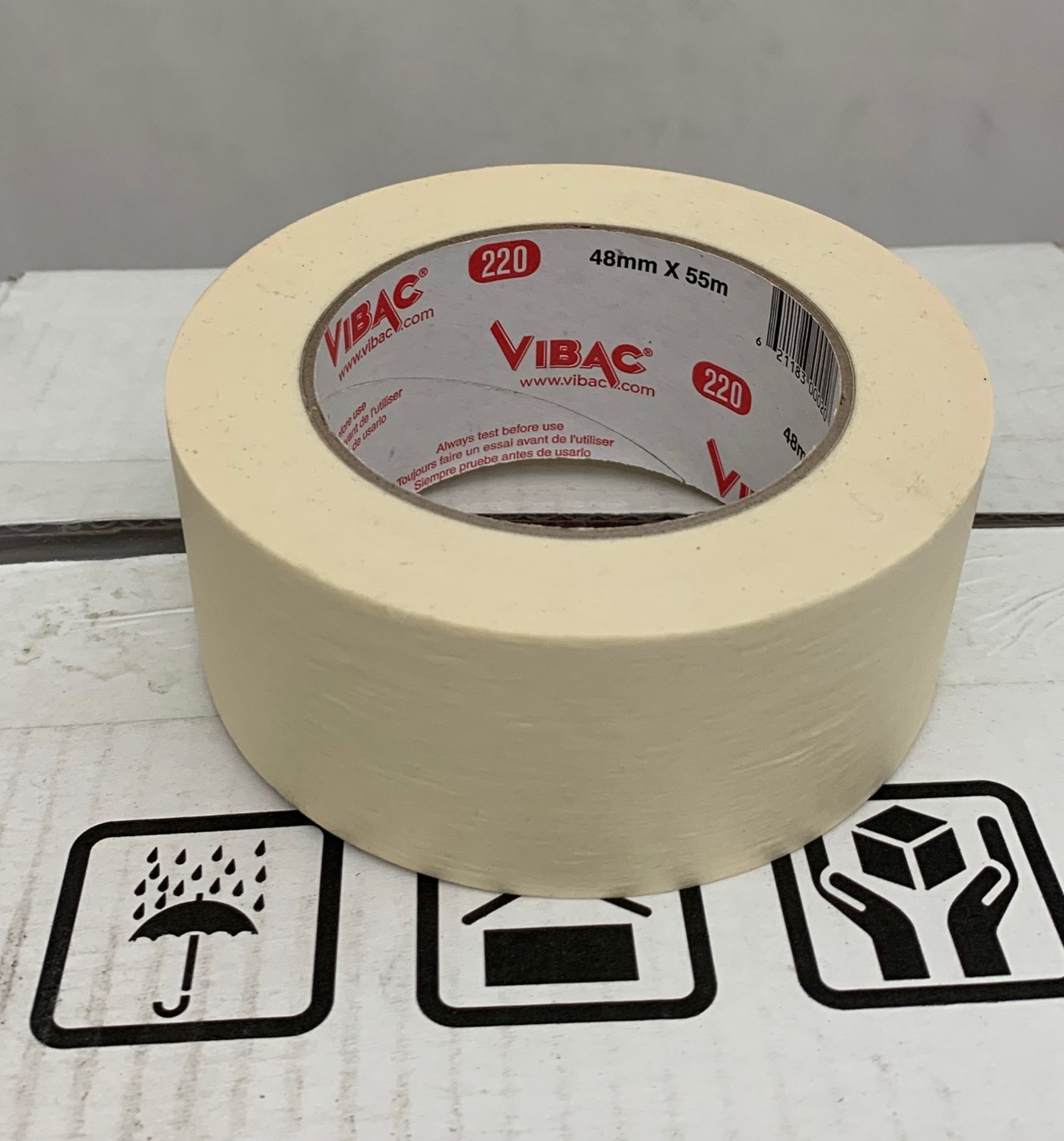 Vibac 220 Masking Tape: 10.5 Boxes - 24 Rolls/Box (South Fulton, TN) - Image 3 of 4