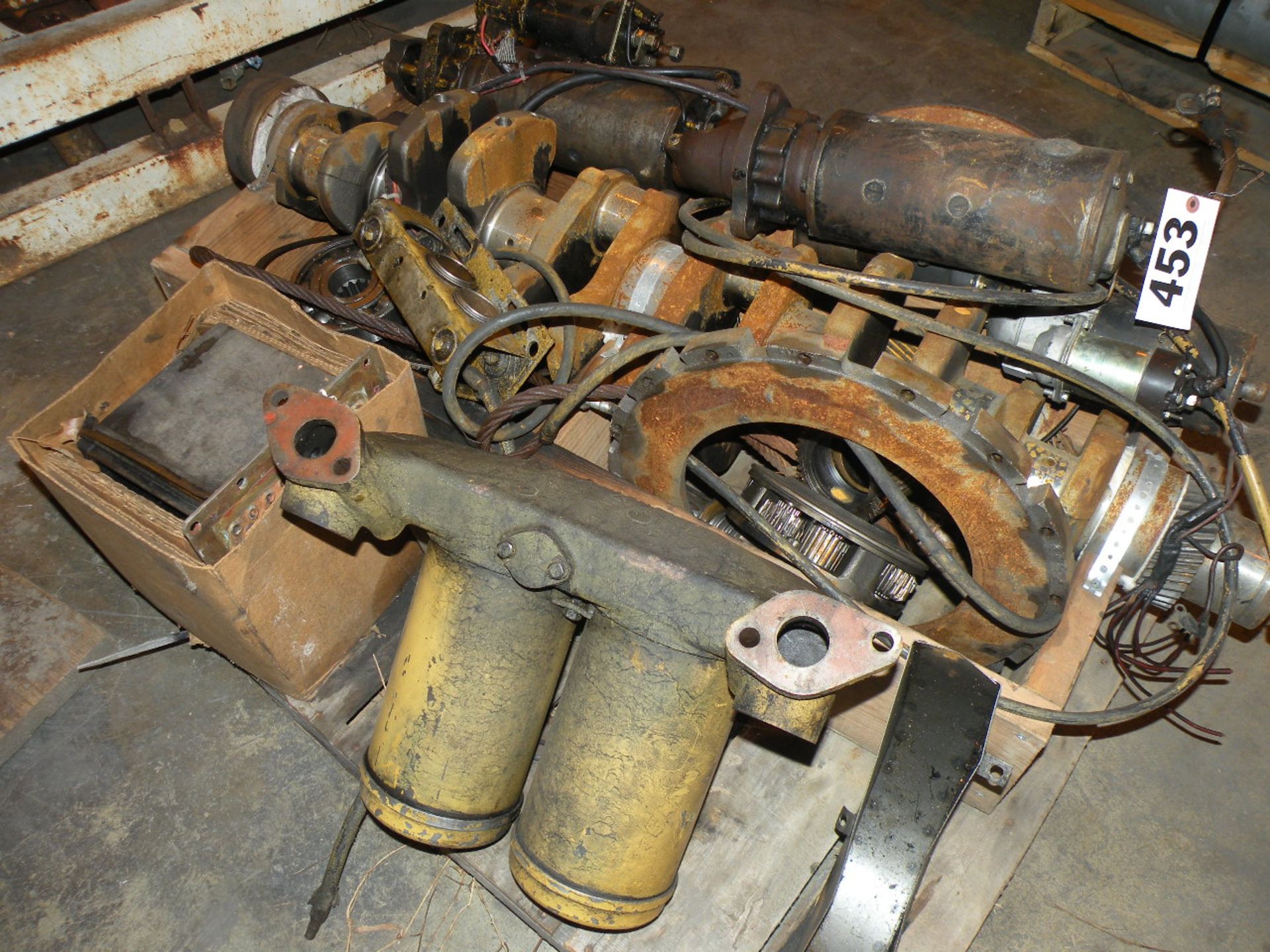 Diesel Engine Crankshaft & (3) Large Engine Starters & Parts (South Fulton, TN) - Image 2 of 4