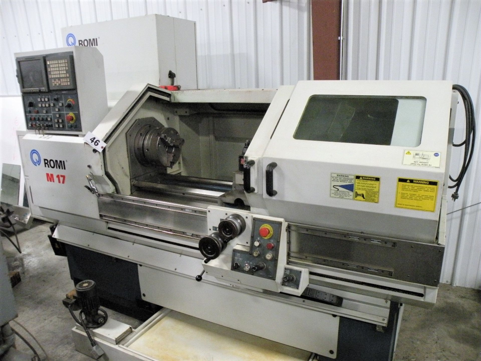 ROMI M17 CNC Lathe, Yr-2001, 4000 RPM Spindle (Hopkinsville)