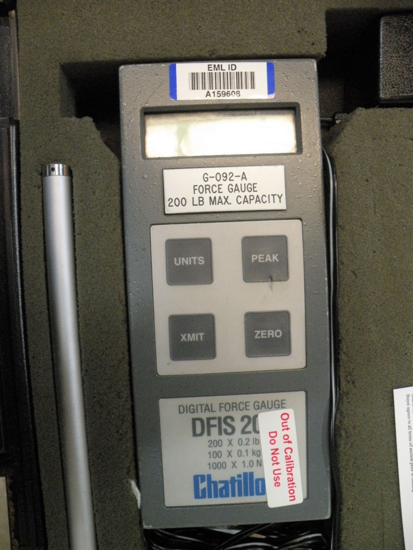 Chatillon Digital Force Gauge Model DFIS200 (S Fulton, TN) - Image 2 of 3