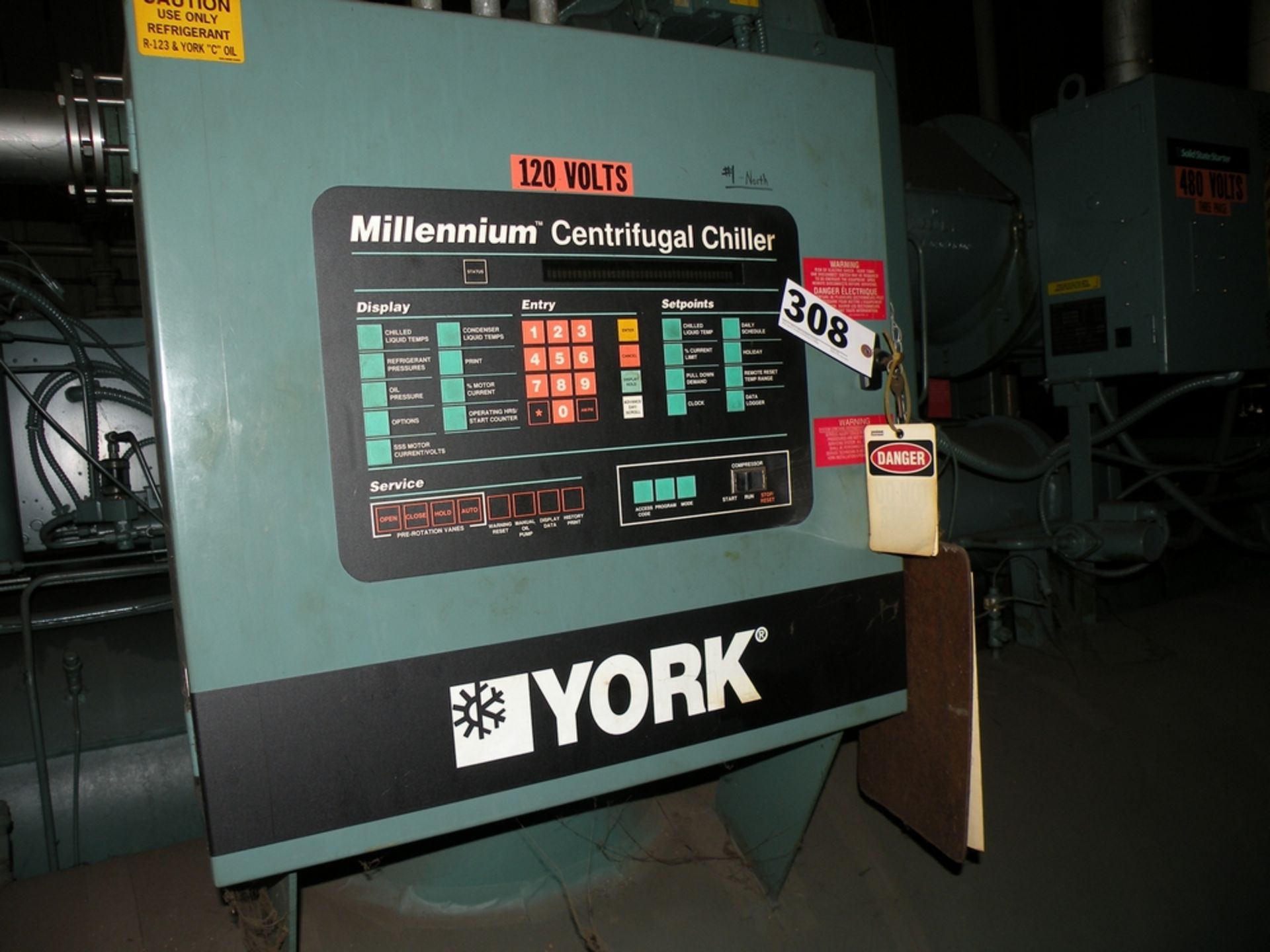 York Millennium Centrifugal Chiller: Mdl YTG3A2C3-CKHS, 14,869 Hrs (Martin TN) - Image 9 of 10