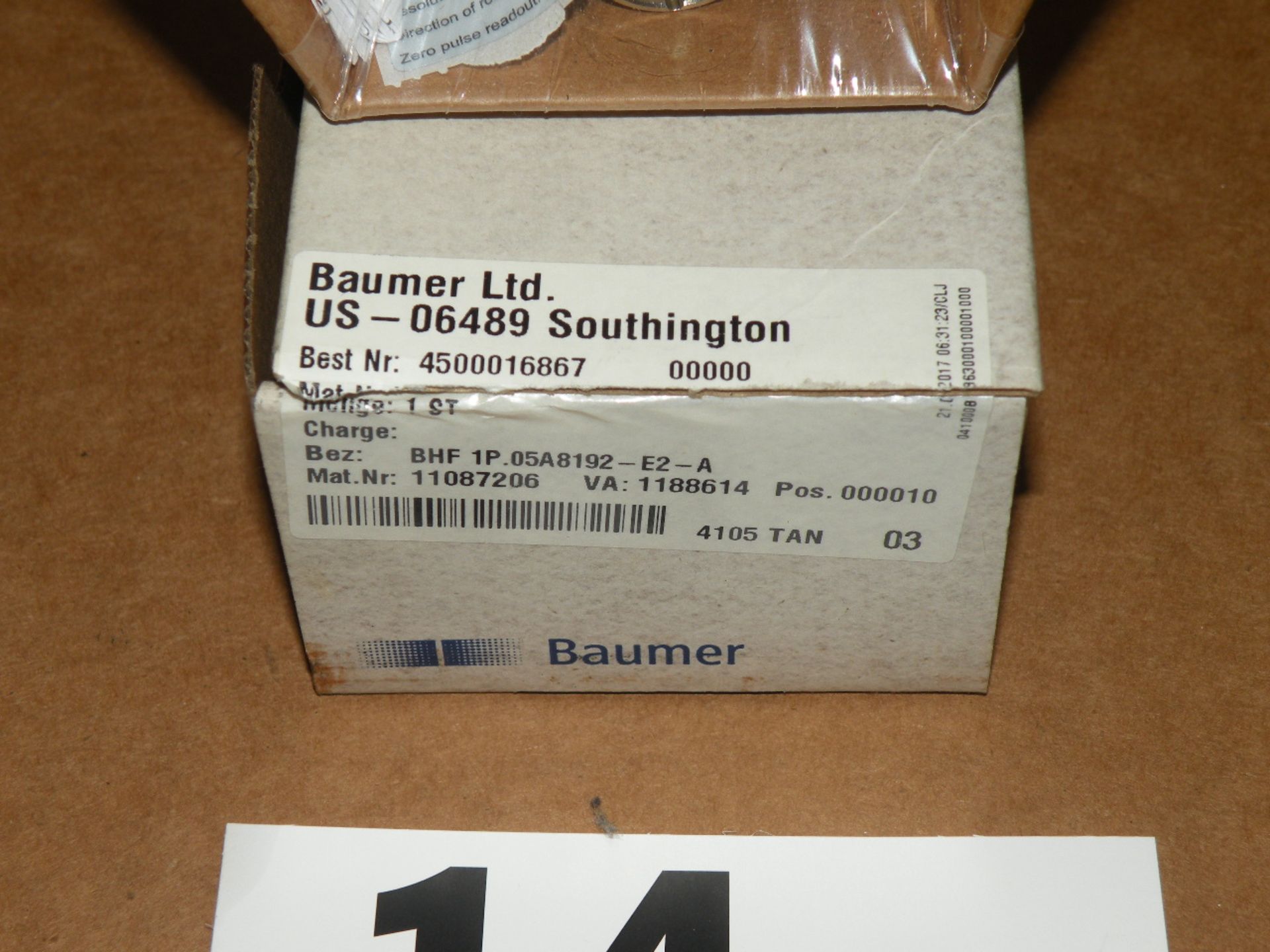 Baumer Incremental Hollow Shaft Encoder BHF1P.05A8192-E2-A (S Fulton, TN) - Image 3 of 5