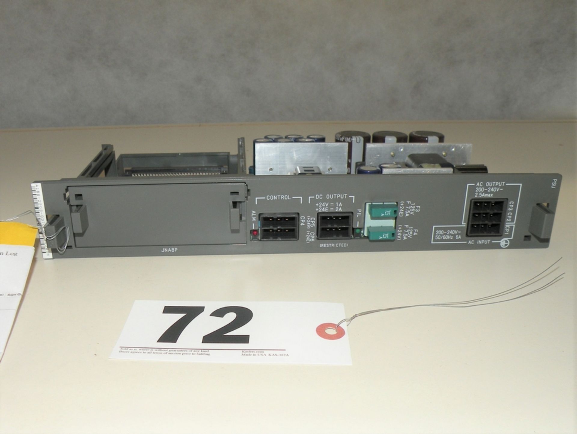 Fanuc EXG Power Supply Unit, Part #A16B-2203-0370R, S/N P9ZP00312 (S Fulton, TN) - Image 2 of 4