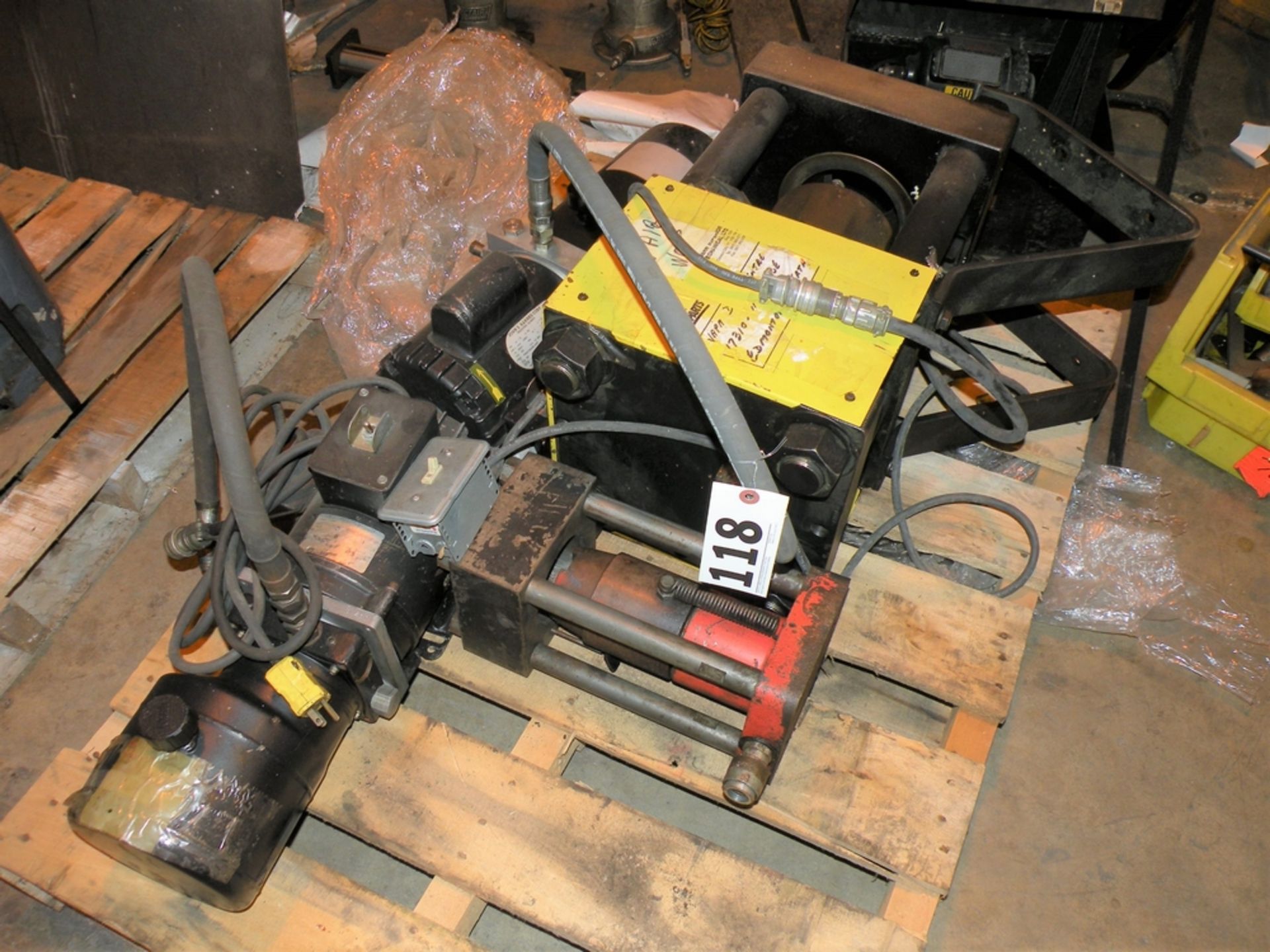 (2) 110V Self-Contained Hydraulic Units with (2) Hose Crimpers (S Fulton, TN)