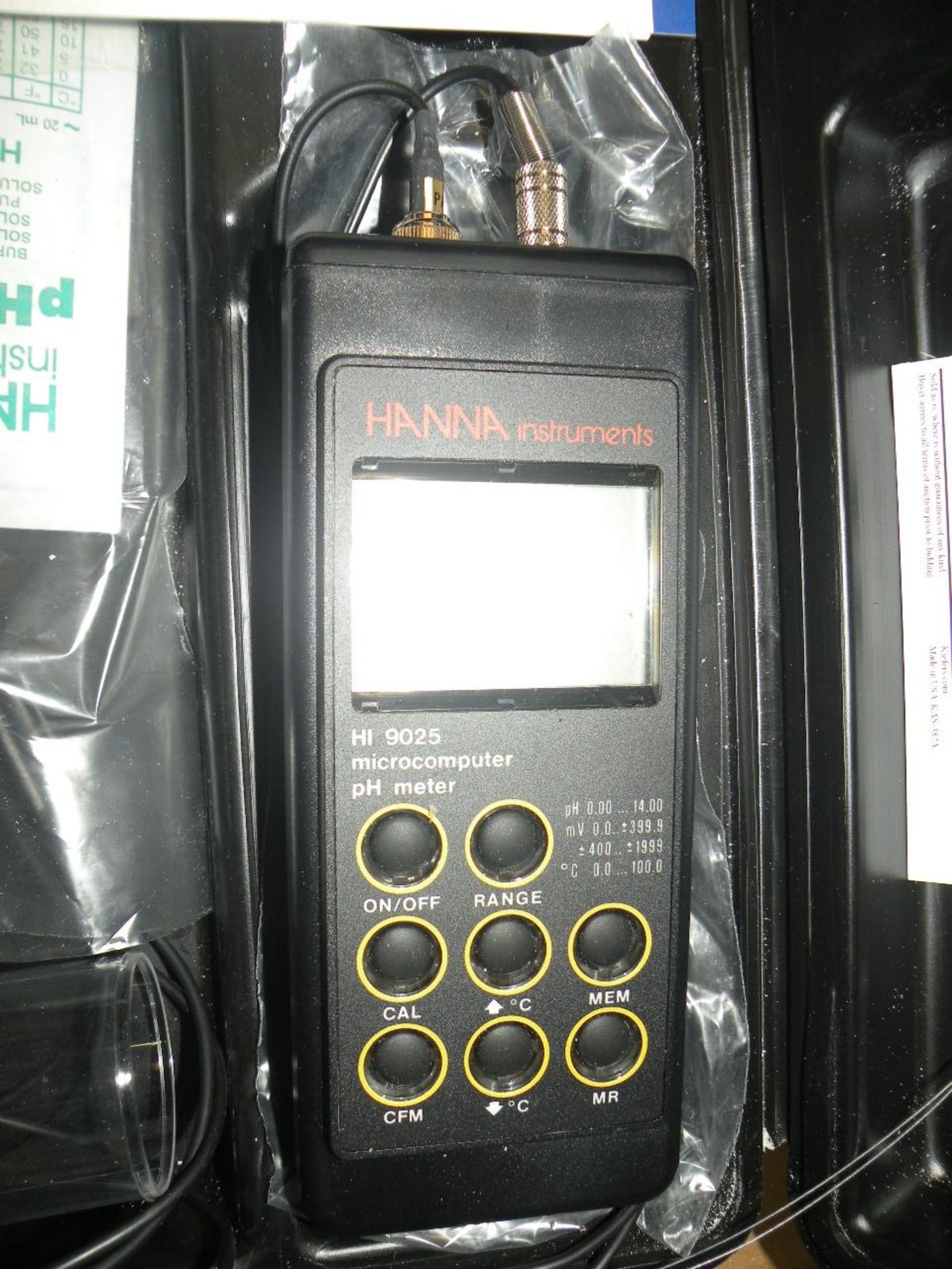 Hanna Instruments H19025 Microcomputer PH Meter (S Fulton, TN) - Image 2 of 6