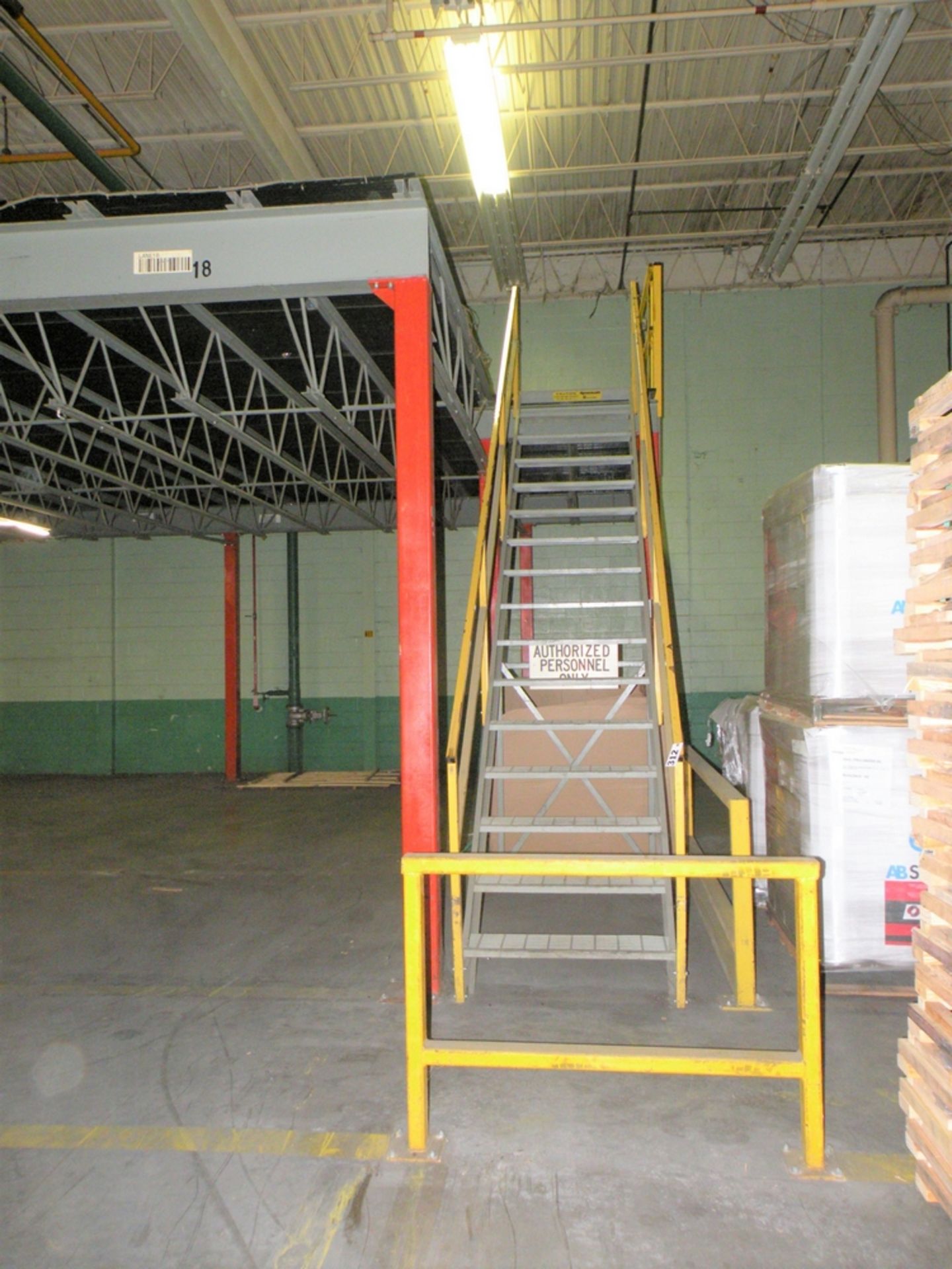 Space Loft Mezzanine, Steel, Bolt Together, $5000 Quote to take down & load on flatbed