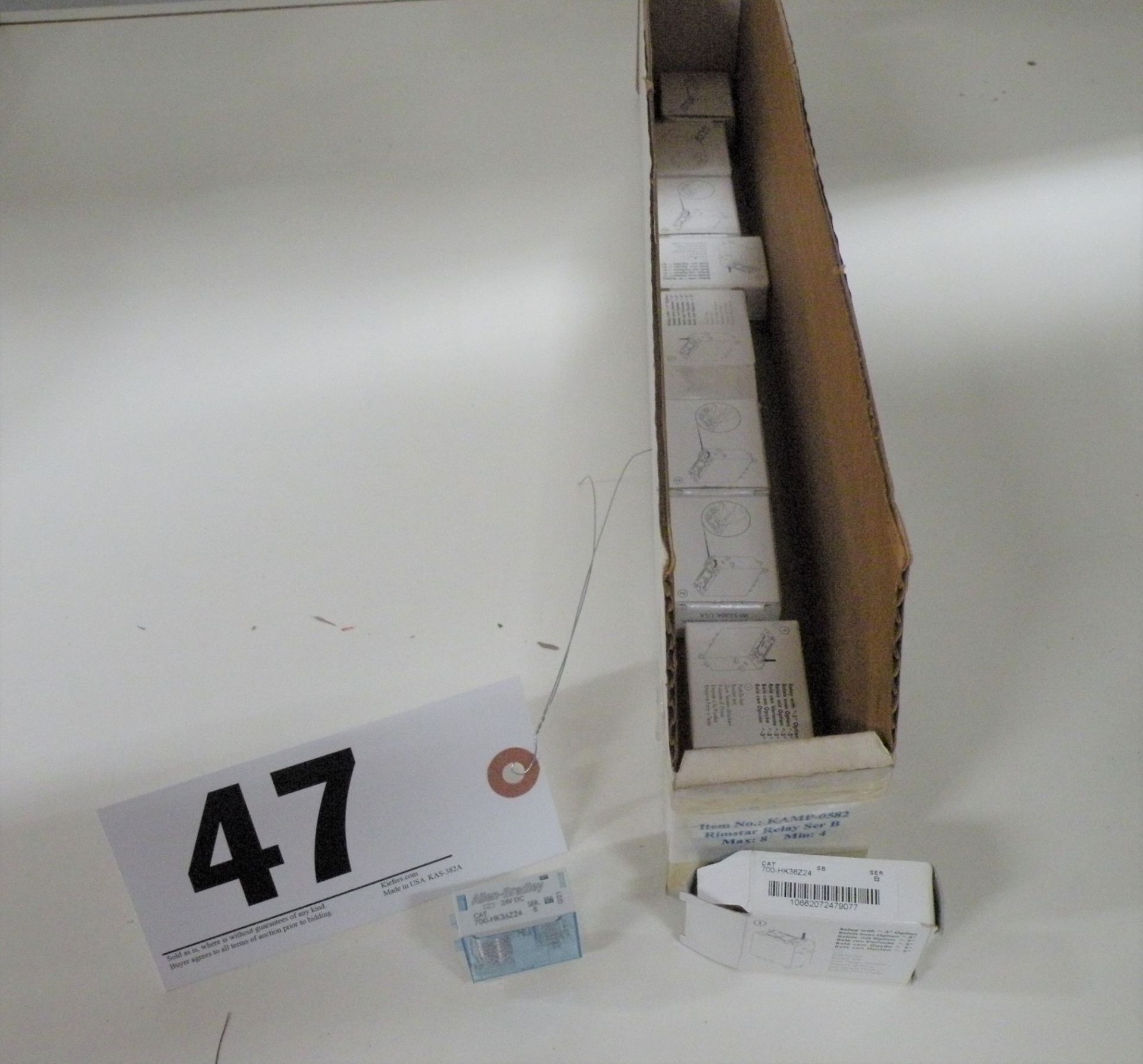 (9) Allen-Bradley 24VDC Relays, Cat #700-HK36Z24, Ser B, New In Box (S Fulton, TN) - Image 3 of 3