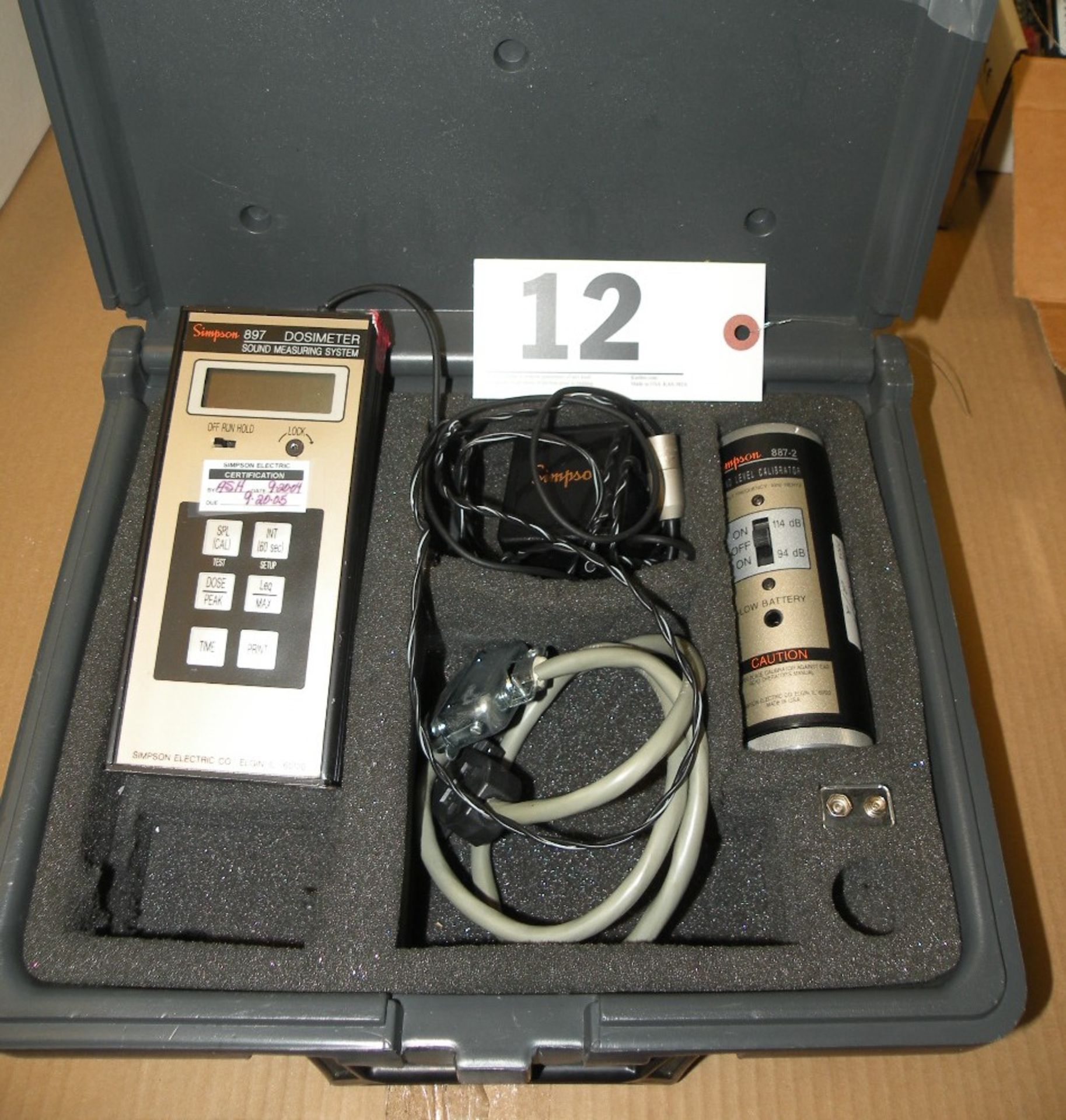 Simpson 897 DOSIMETER Sound Measuring System (S Fulton, TN)