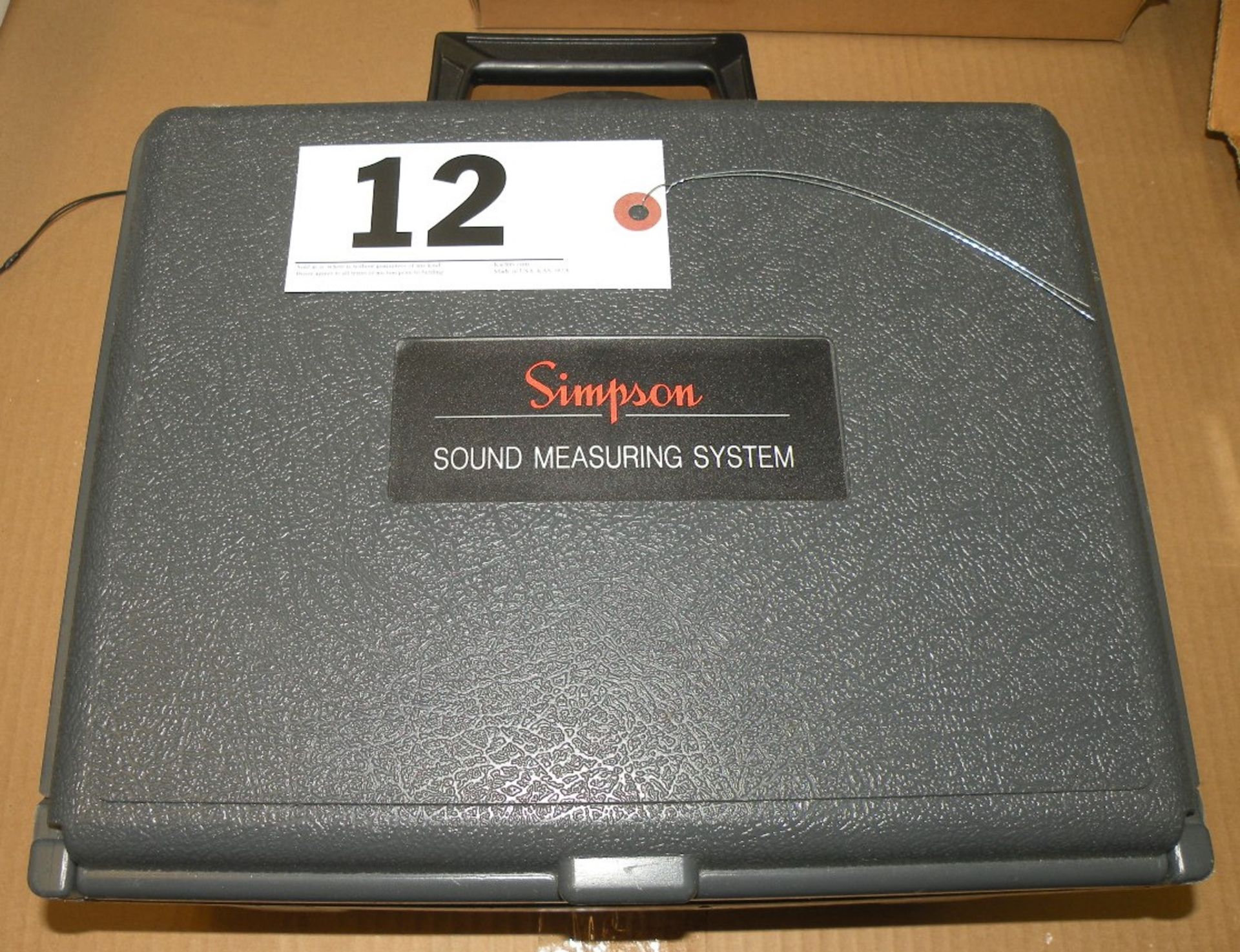 Simpson 897 DOSIMETER Sound Measuring System (S Fulton, TN) - Image 2 of 4