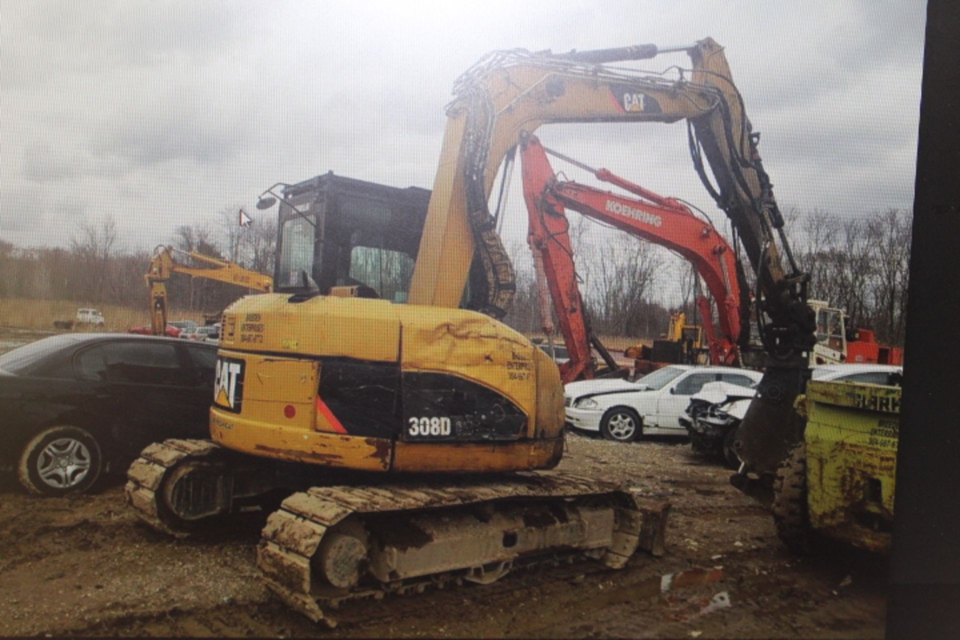 2012 Caterpillar Excavator 308D CR w/ steel cutting shear attachment. No bucket. Bank foreclosure. - Image 2 of 2