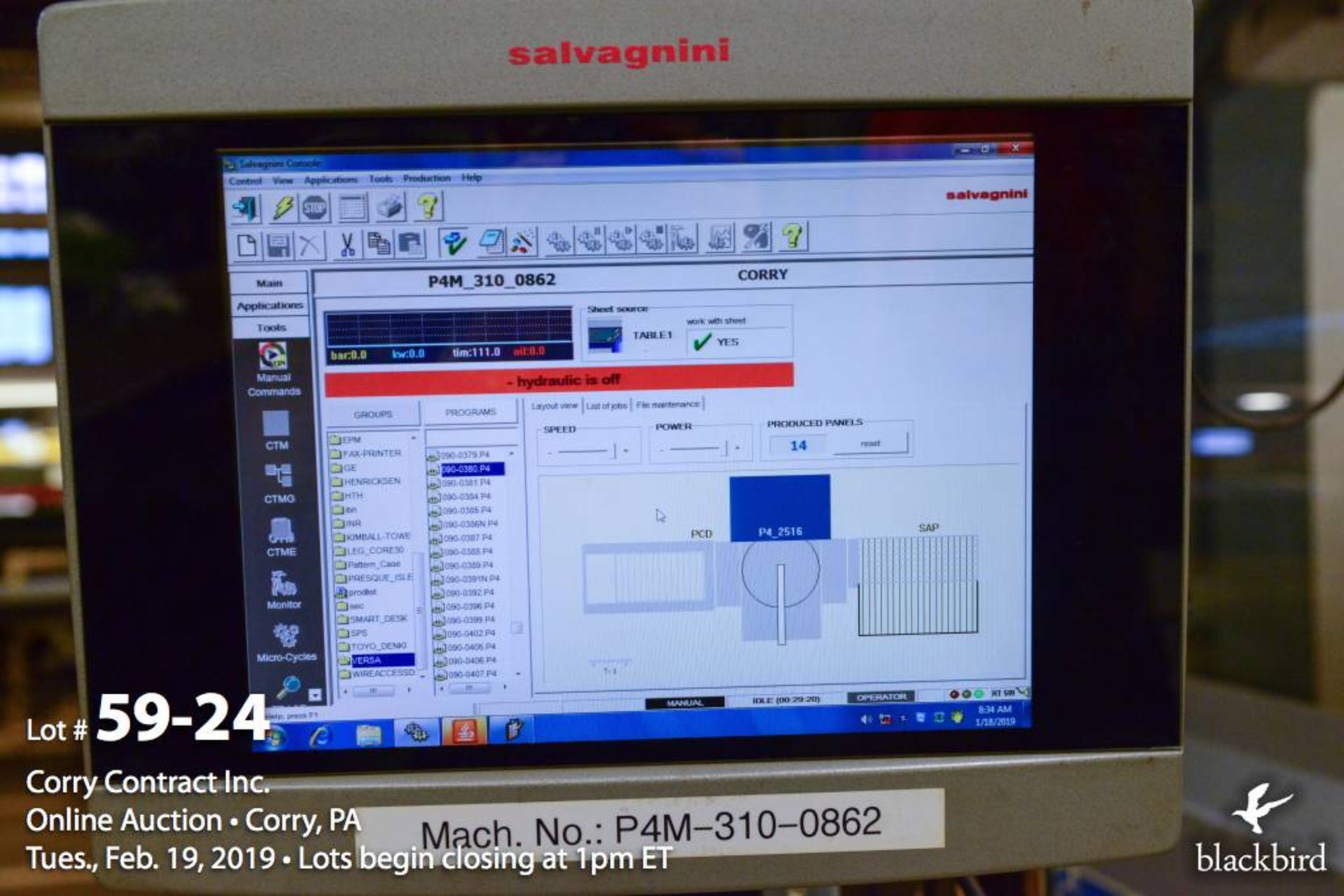 Salvagnini CNC automatic panel bending center P4-2516 - Image 24 of 30