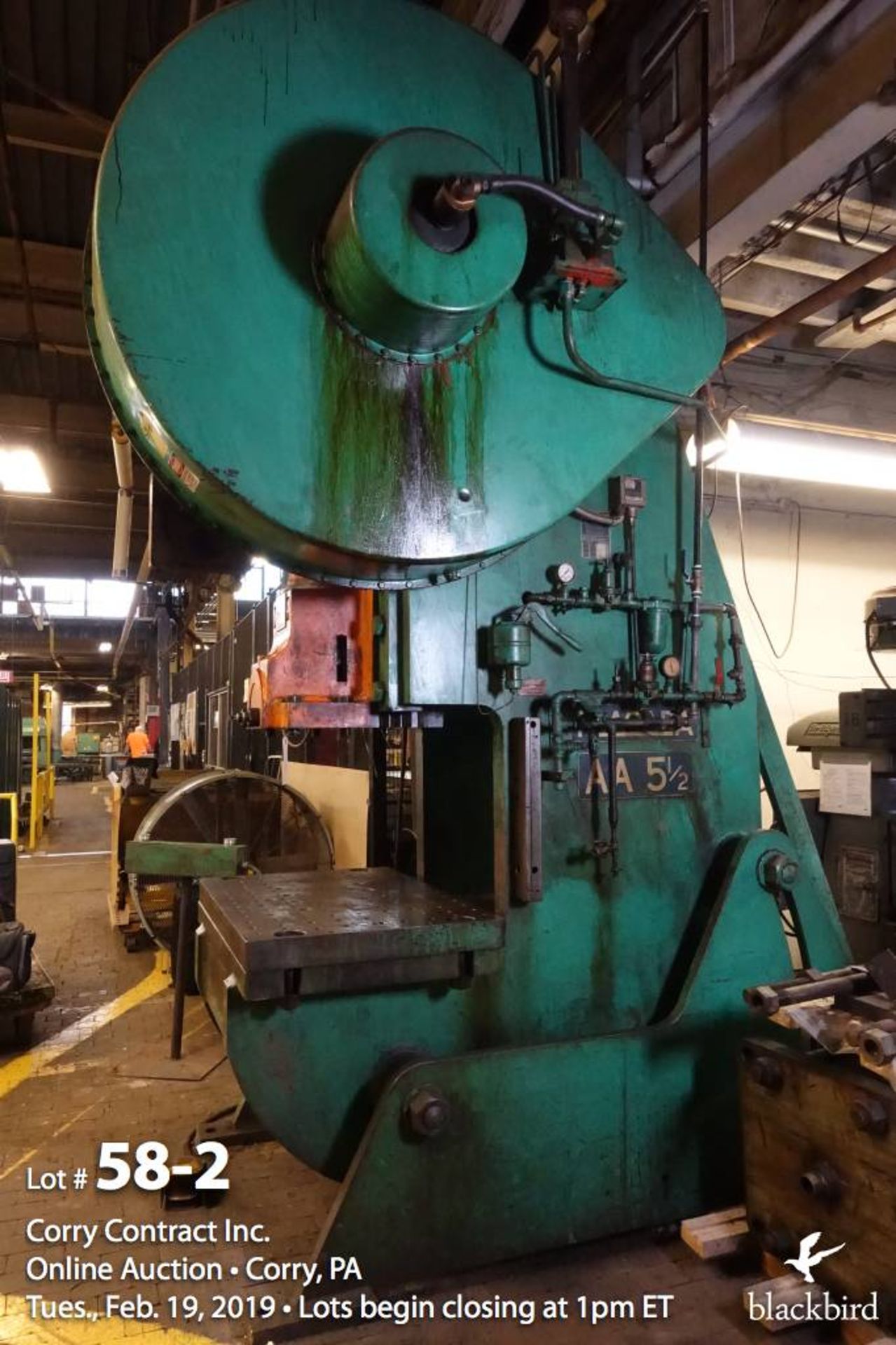 Niagara AA 5 1/2 mechanical OBI press mo - Image 2 of 9