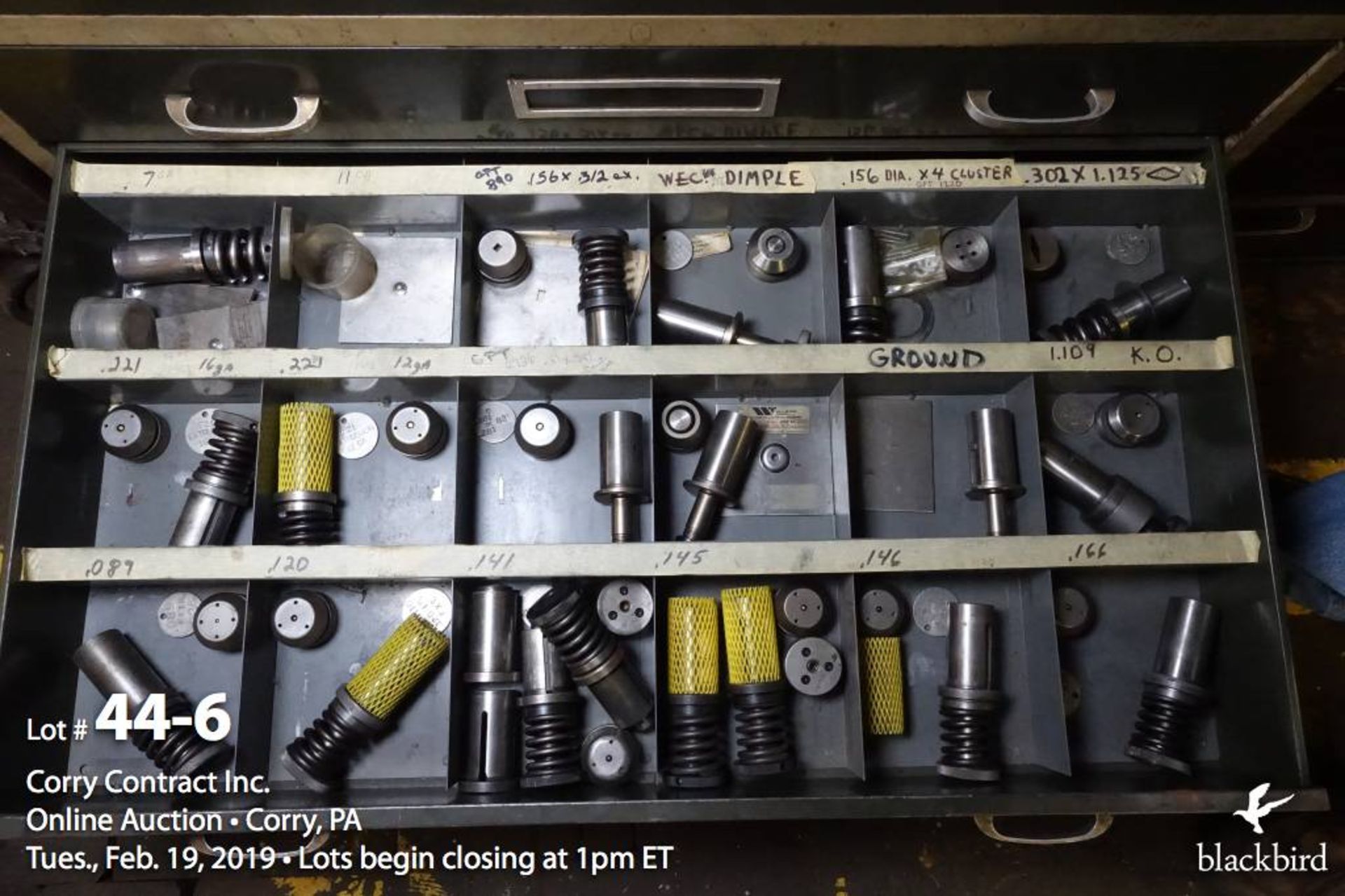 (Lot) six drawer tooling cabinet (twin s - Image 6 of 7