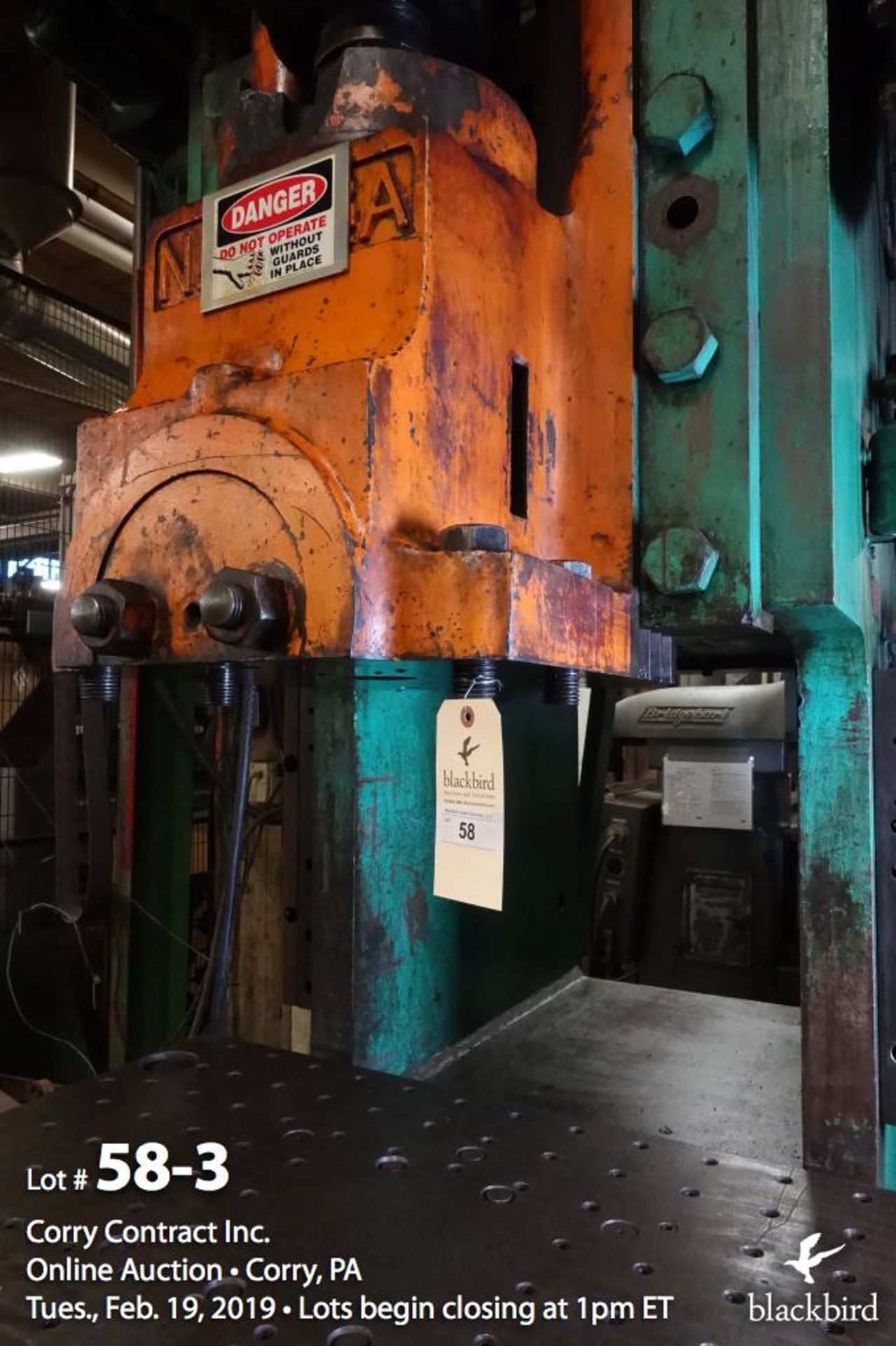 Niagara AA 5 1/2 mechanical OBI press mo - Image 3 of 9