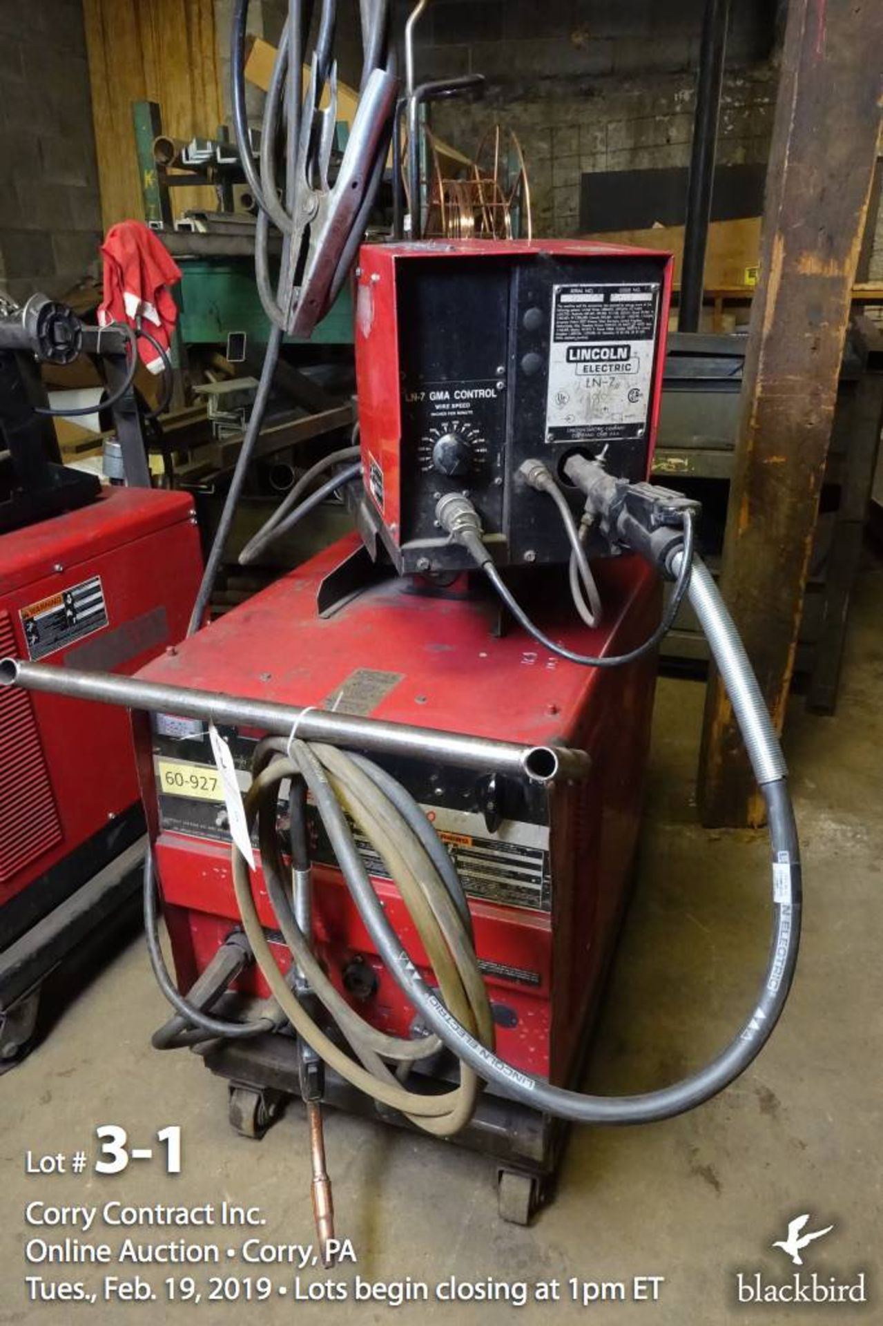 Lincoln MIG welder CV-300 with LN-7 wire