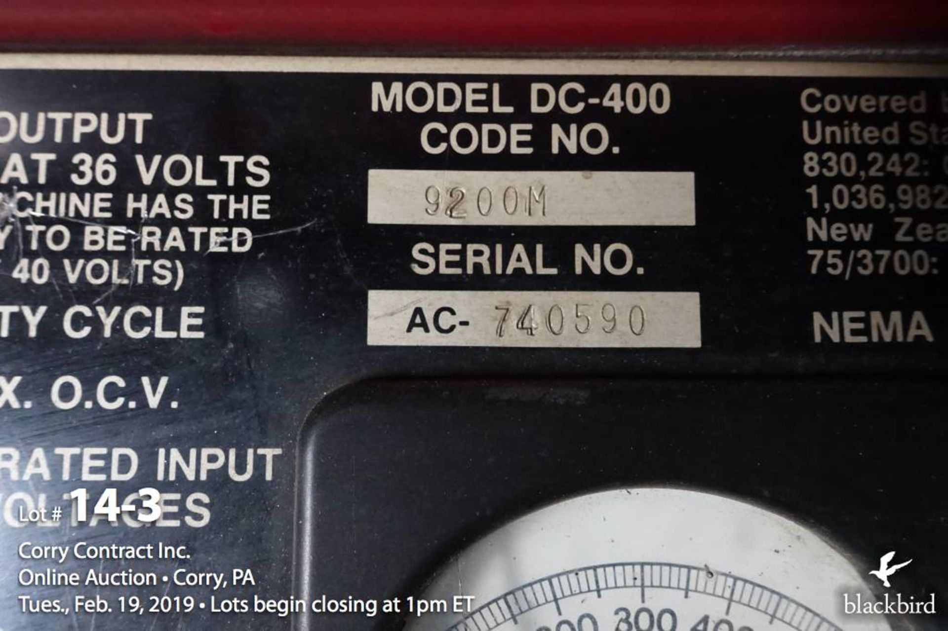 Lincoln Idealarc DC-400 400 amp welder ( - Image 3 of 5