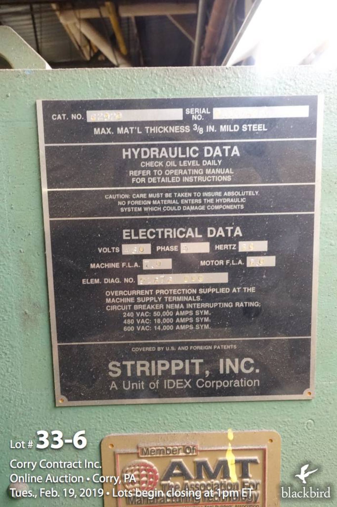 Strippit Super 30/40 hydraulic punch mod - Image 6 of 6