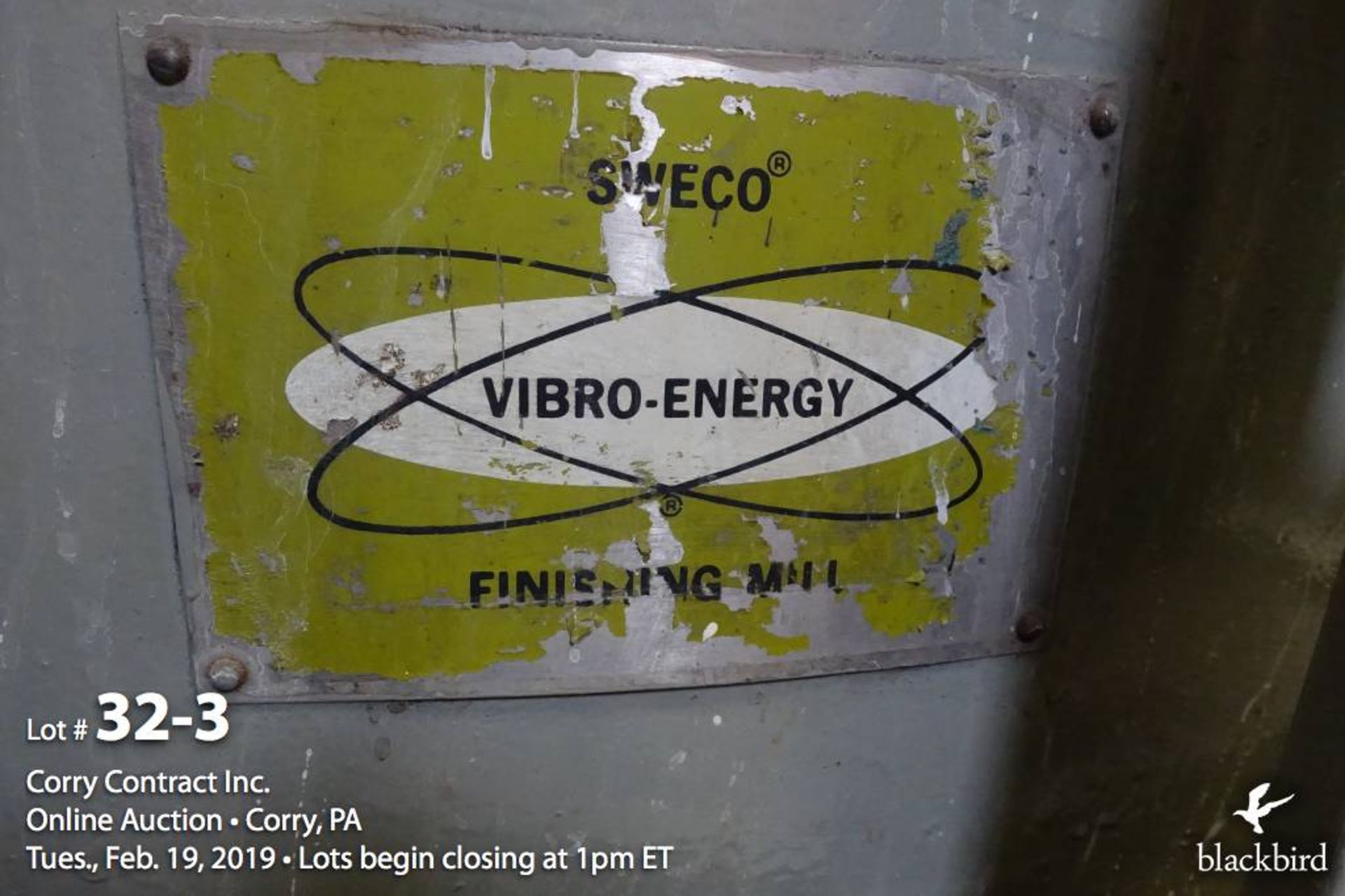 Sweco Vibro-Energy finishing mill, 60", - Image 3 of 4