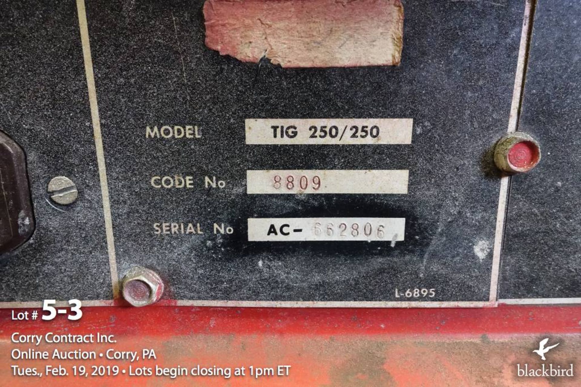 Lincoln Idealarc TIG - 250/250 variable - Image 3 of 5