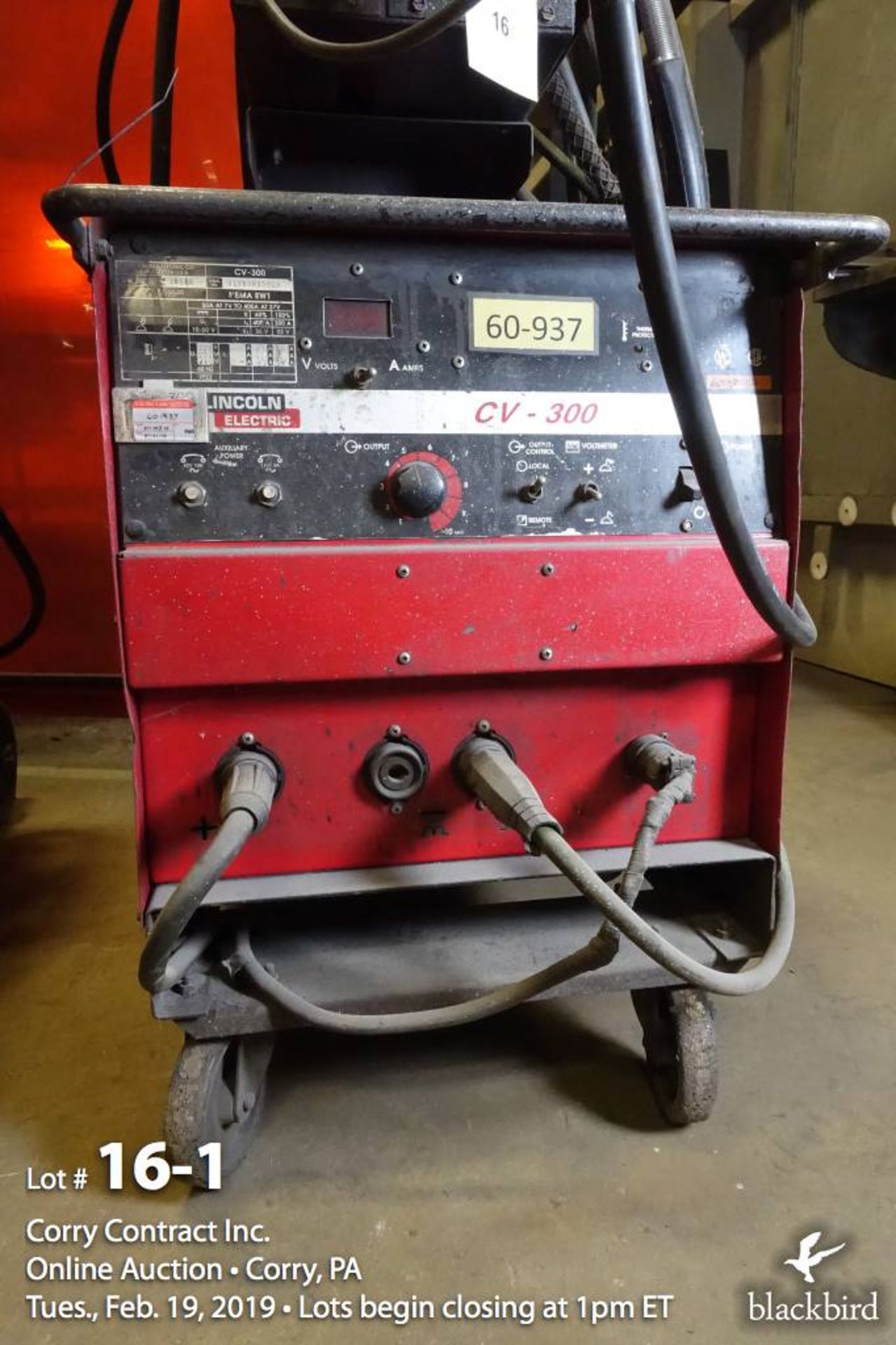 Lincoln CV-300 300 amp MIG welder (code