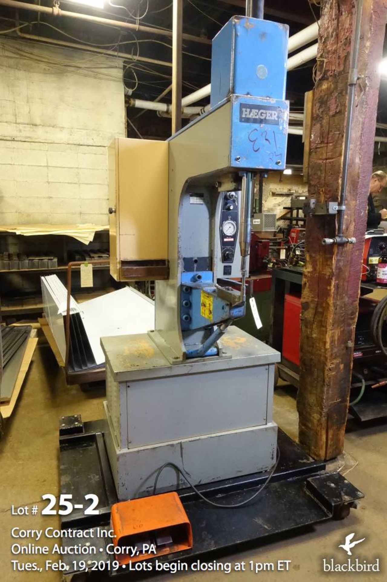 Haeger nut-sert press model HP6-C, 6 ton - Image 2 of 6