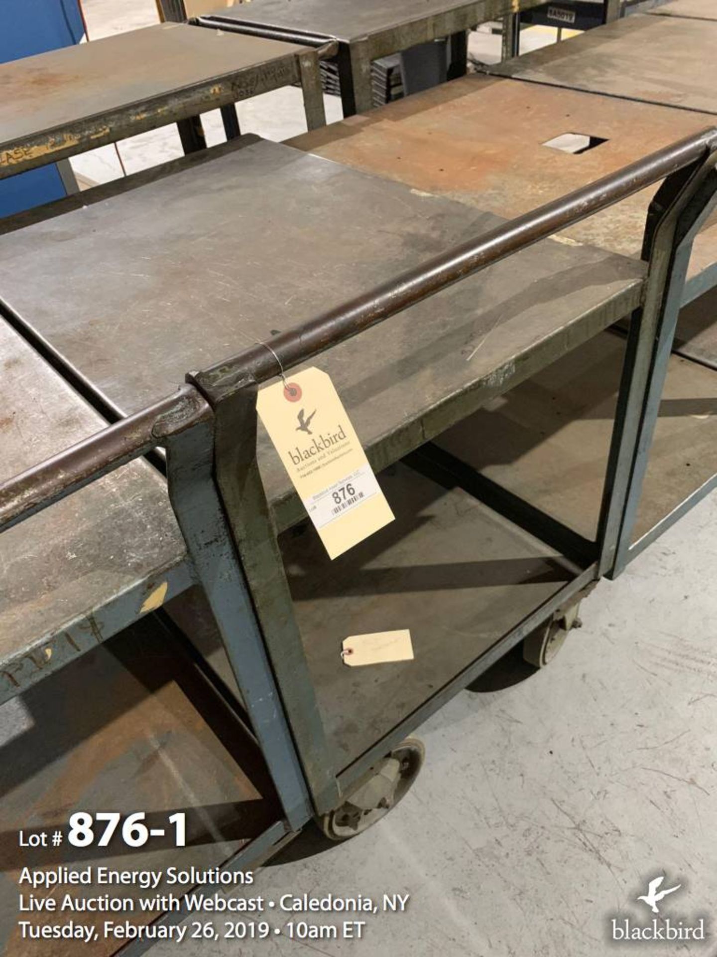 Factory Cart with 2 Shelves and Handle