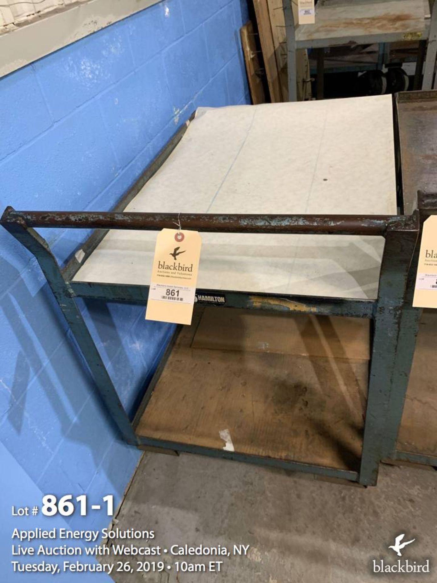 Factory Cart with 2 Shelves and Handle