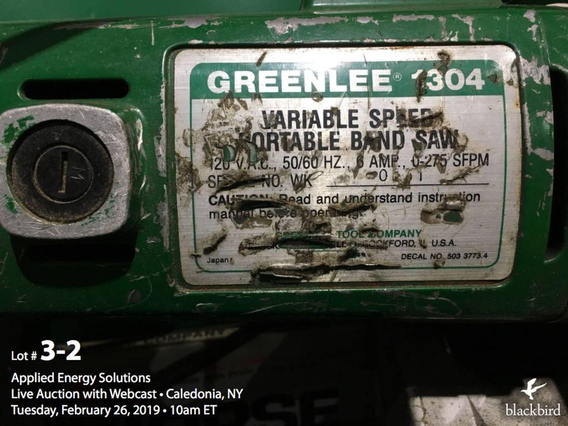 Greenlee 1304C portable band saw - Image 2 of 2