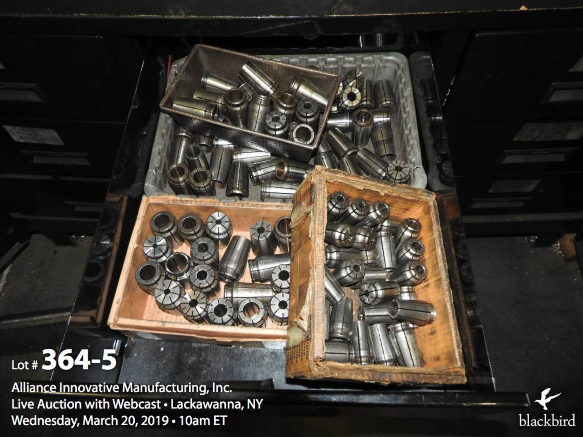 Purcell cabinet with collets, bolts, cutters, drills - Image 5 of 13