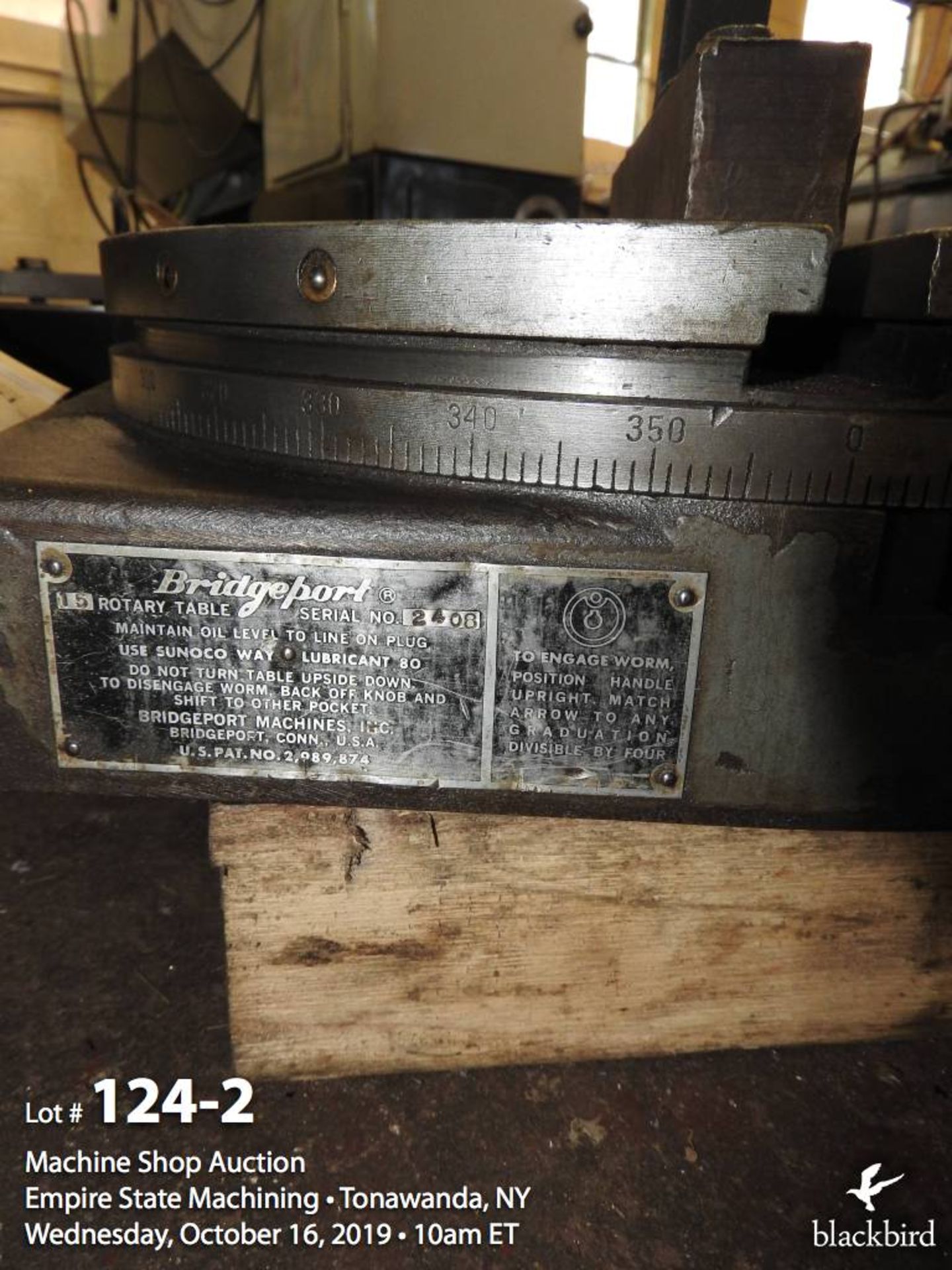 Bridgeport 15" rotary table - Image 2 of 2