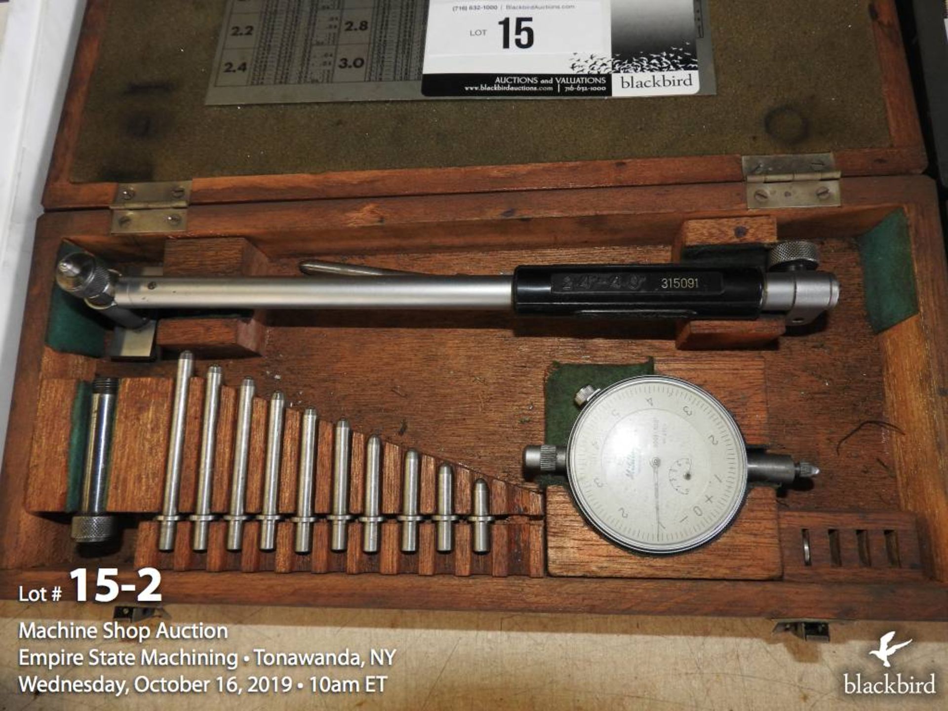 Lot of (2) Mitutoyo bore gauges and bore contact - Image 2 of 4