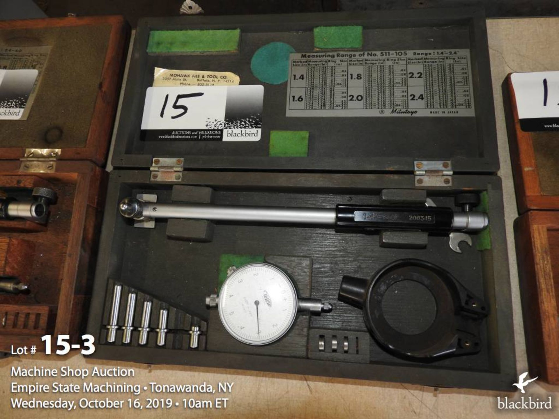 Lot of (2) Mitutoyo bore gauges and bore contact - Image 3 of 4